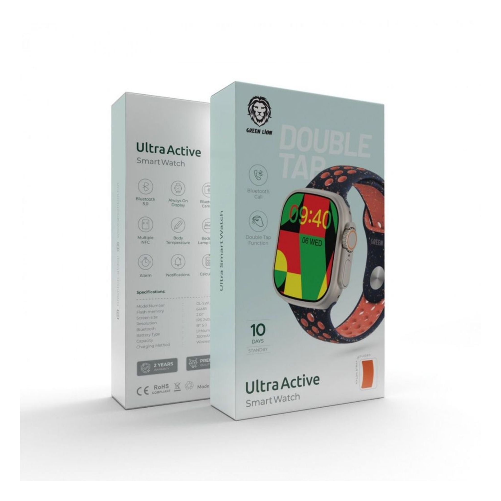 Green Lion Ultra U9S Watch - Orange