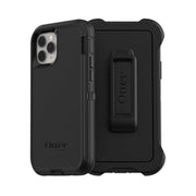Black OtterBox Defender Series Screenless Edition Case with inner hard shell and a belt clip holster.