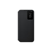 Black phone case with a screen on a white background