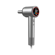 Green Lion LUXAIR Hair Dryer, 1600W BLDC Motor, Digital Display, Hot & Cold Air Alternating Mode, 3 Heat Settings, 2 Wind Speeds, Low Noise 68dB, Durable PC+ABS Body with Copper Heating Element, 1.8m UK Plug – Grey