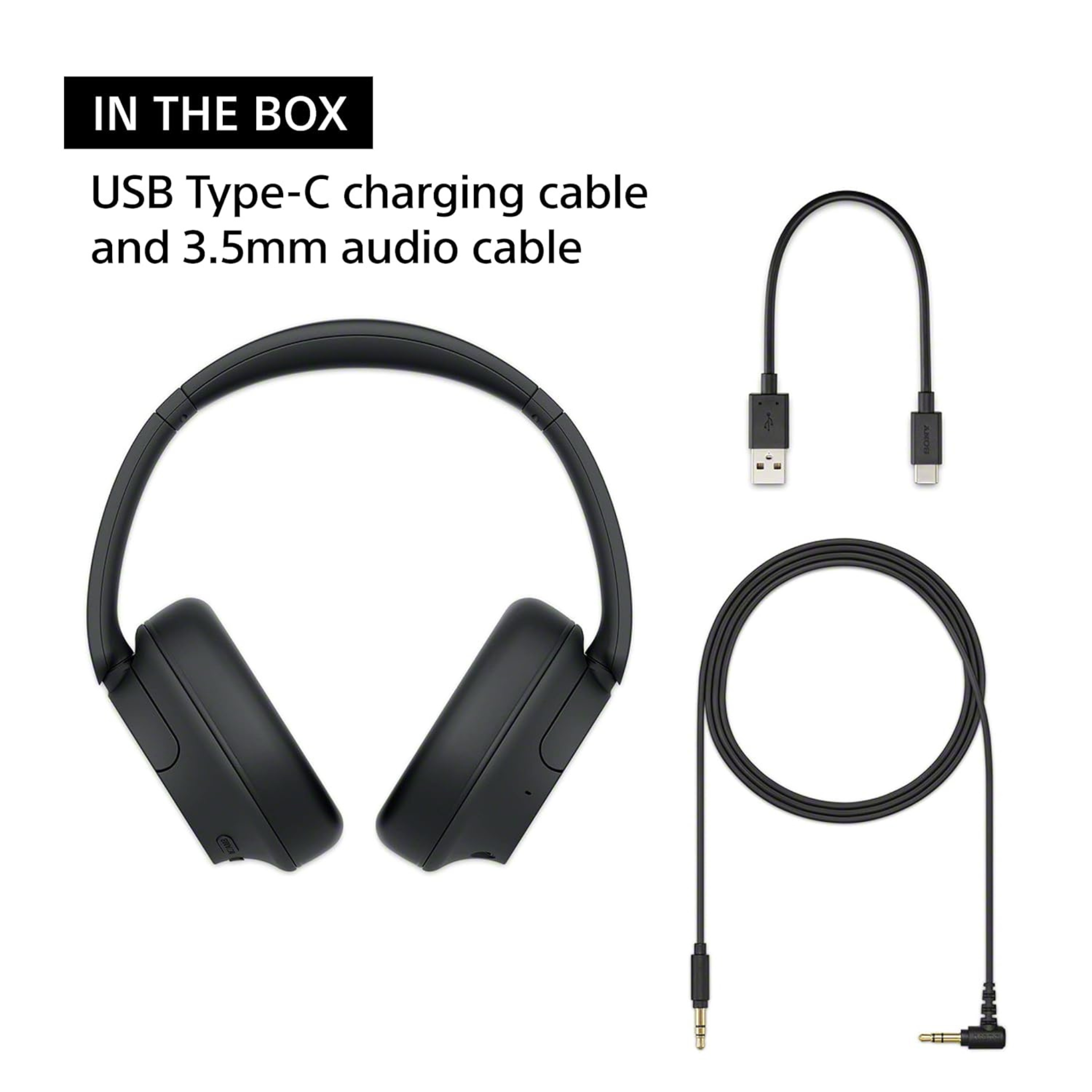 Sony WH-CH720N Wireless Noise Cancelling Headphones, 35 hours battery life, Clearer hands-free calling, Multipoint Connection-Black