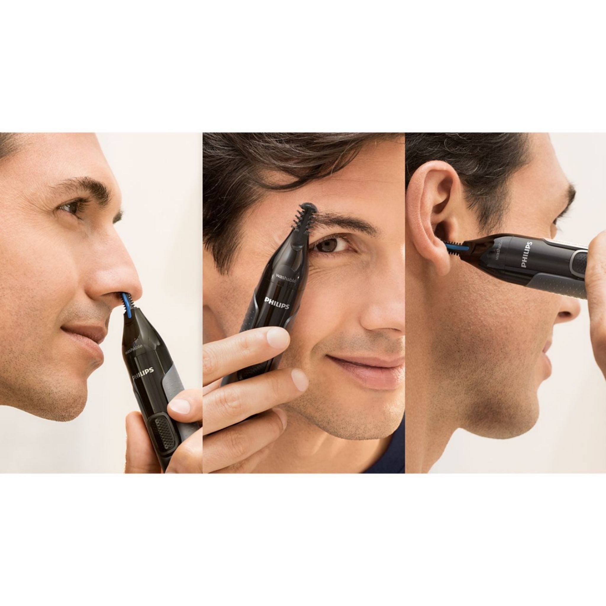 PHILIPS NT3650/16 Nose and Ear Trimmer Series 3000 Waterproof, Nc - Black