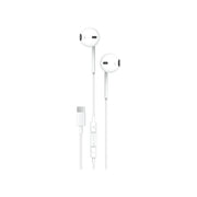 Porodo Soundtec Stereo Earphones with a Type-C connector and a white cable.