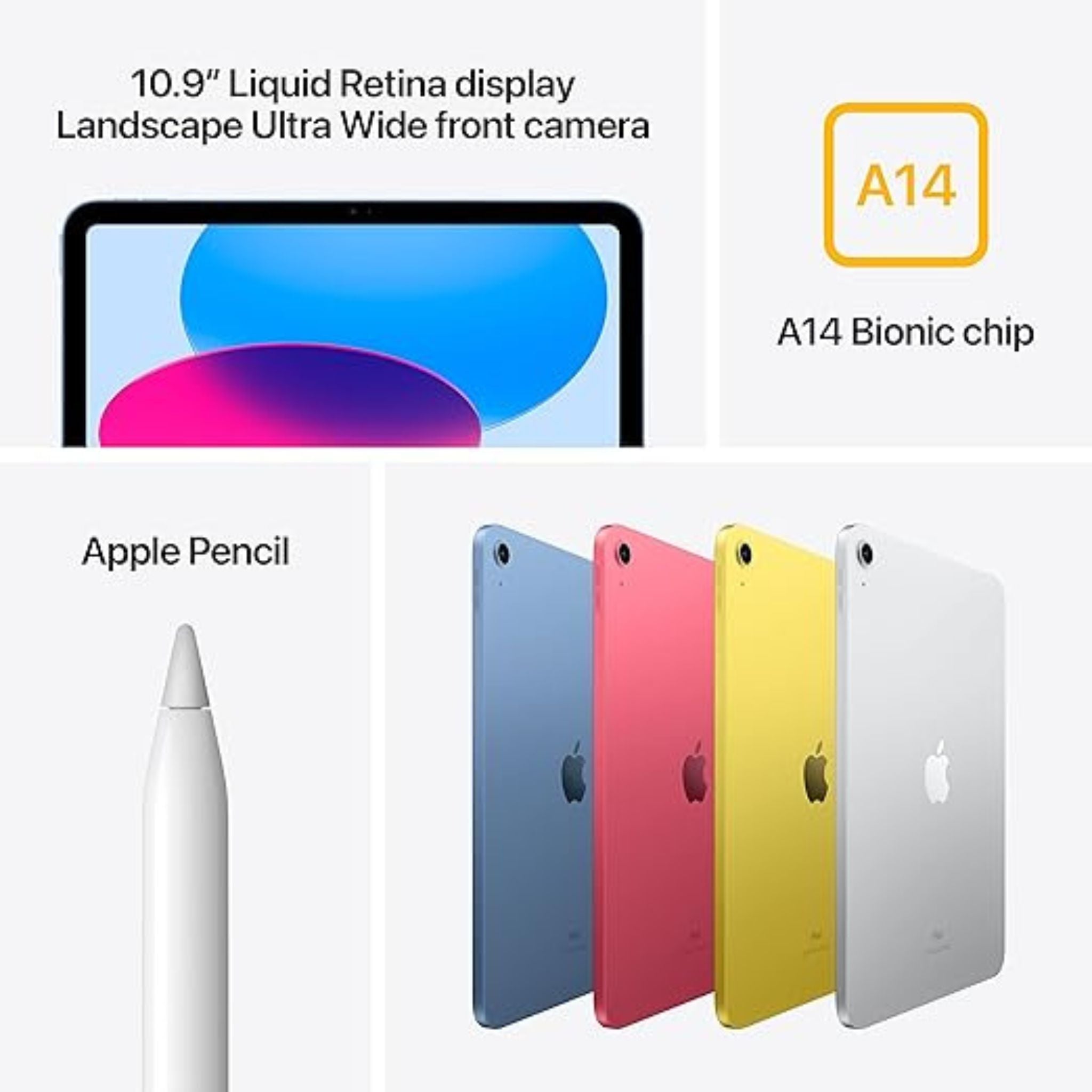 Apple 2022 10.9" iPad Wi-Fi 64GB – Silver (10th Generation)