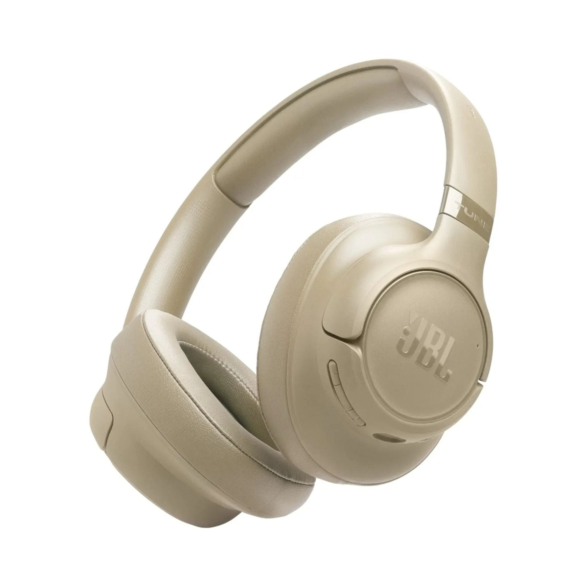 JBL Tune 730BT Wireless Over-Ear Bluetooth Headphones with Pure Bass Sound, 76H Battery Life, Dual Beamforming Mics, Multi-Point Bluetooth 6.0, Foldable & Comfortable – Beige