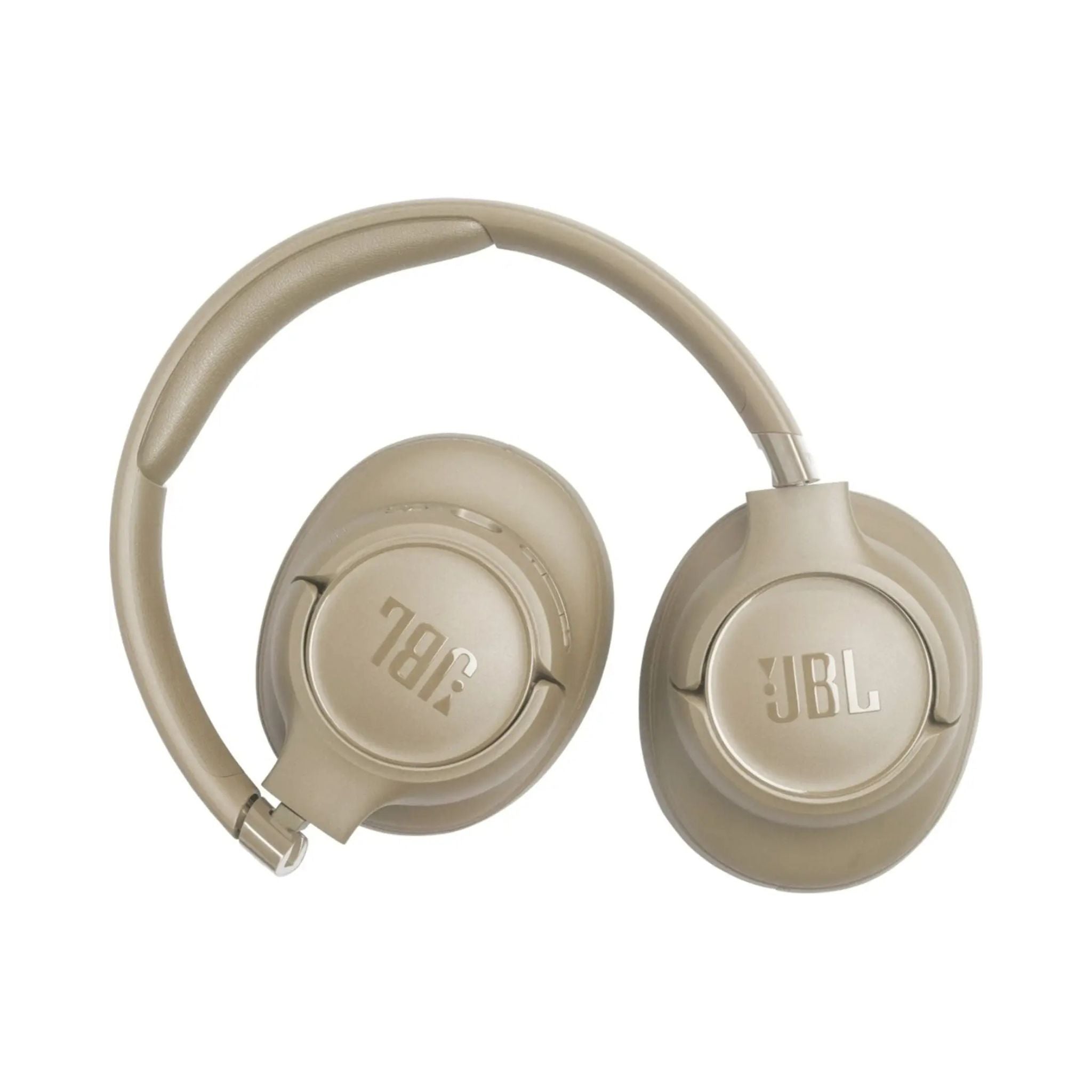 JBL Tune 730BT Wireless Over-Ear Bluetooth Headphones with Pure Bass Sound, 76H Battery Life, Dual Beamforming Mics, Multi-Point Bluetooth 6.0, Foldable & Comfortable – Beige