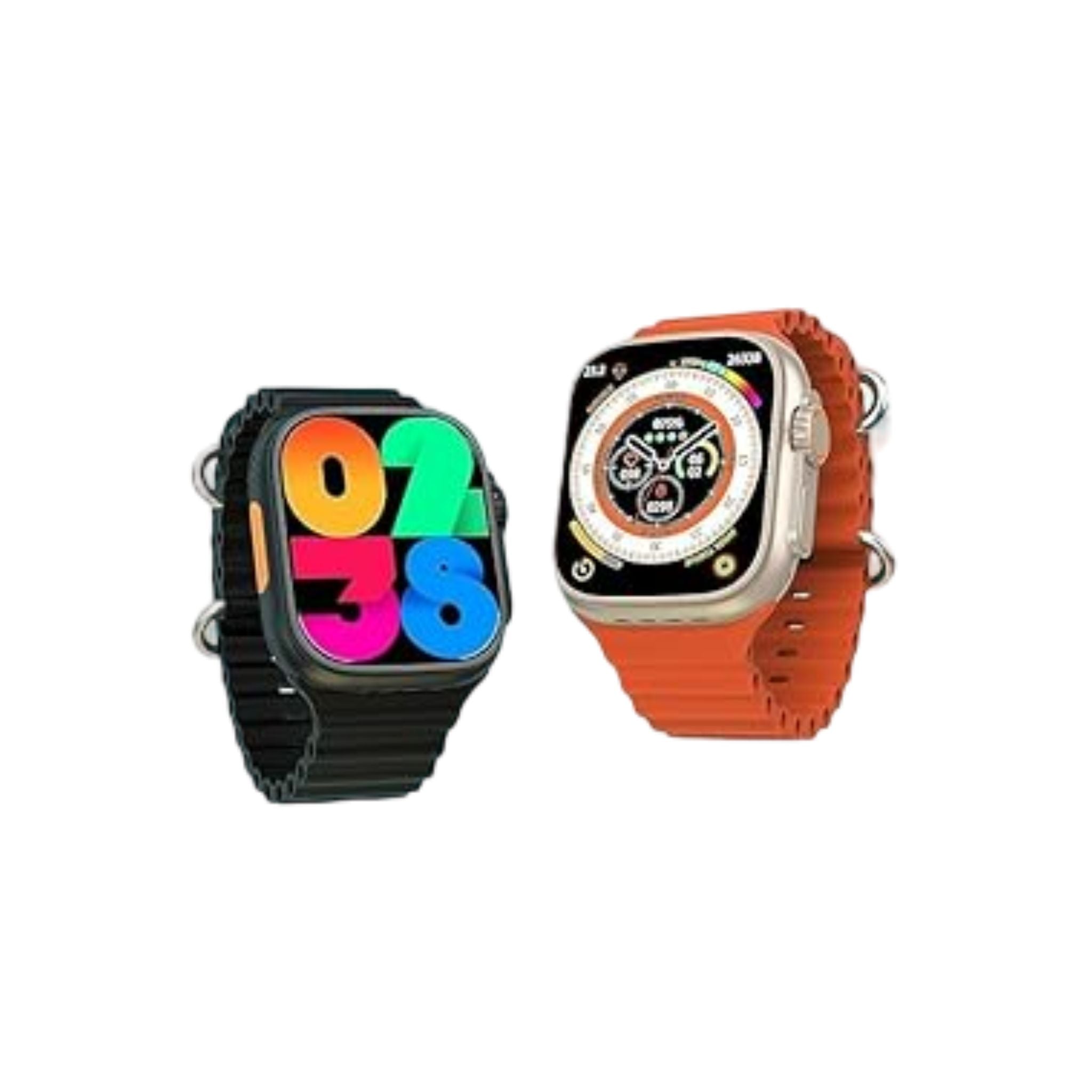 Modio 4G Ultra Smart Watch with 2.2 Inch HD Display & SIM Support – Three Strap Sets for Men | Advanced Features, Fitness Tracking & Bluetooth Connectivity-Black