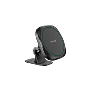 A black Green Lion brand MagSafe car phone holder with strong 3M glue, designed for secure and stable attachment on air vents, featuring 360° rotation capability.