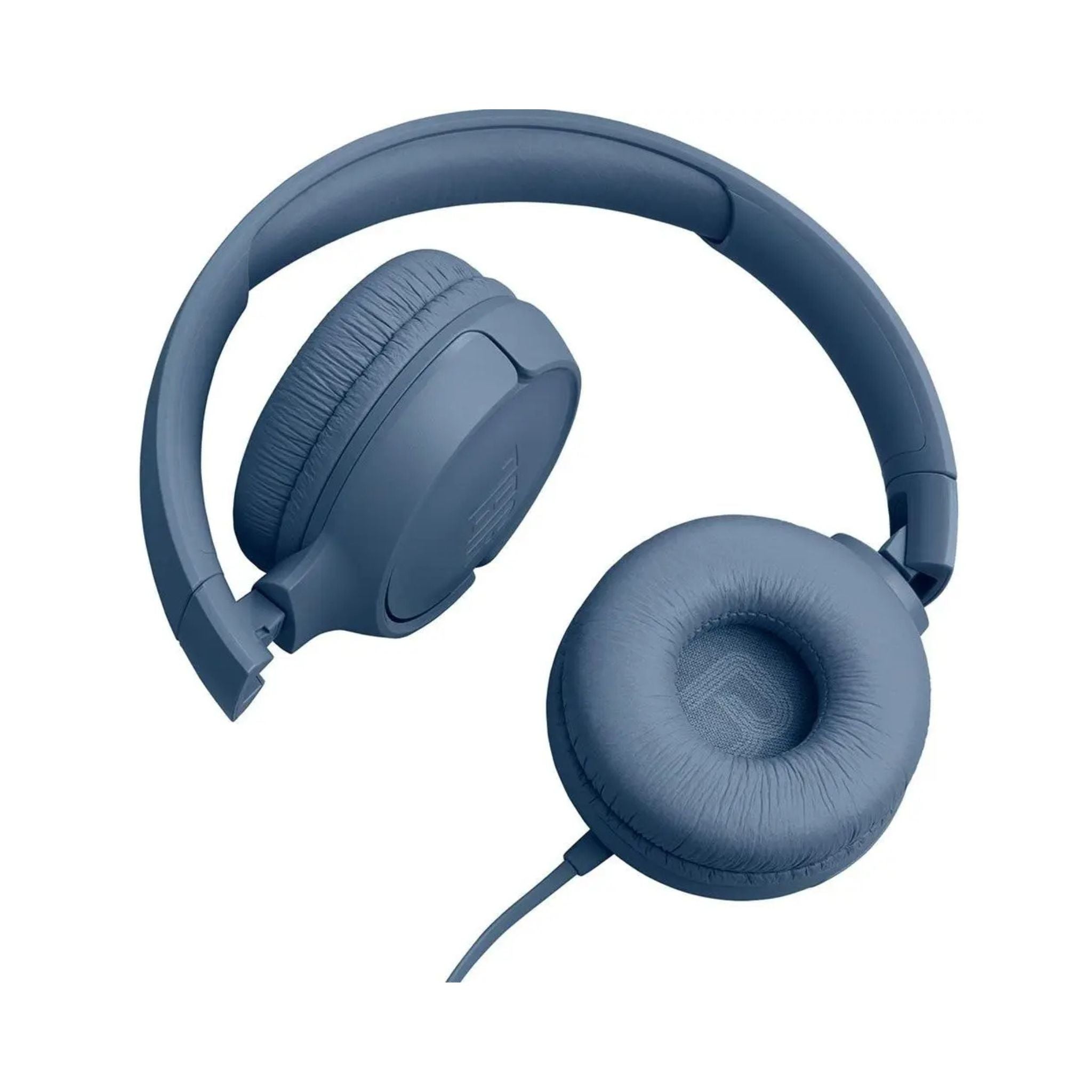 JBL Tune 520C USB-C Wired Headphones, 32mm Driver, Built-in Mic, Hands Free Call, Voice Assistant integration, Foldable, 3 Button Remote, Hi-Res Audio, JBL Pure Bass Sound, Comfort-Blue