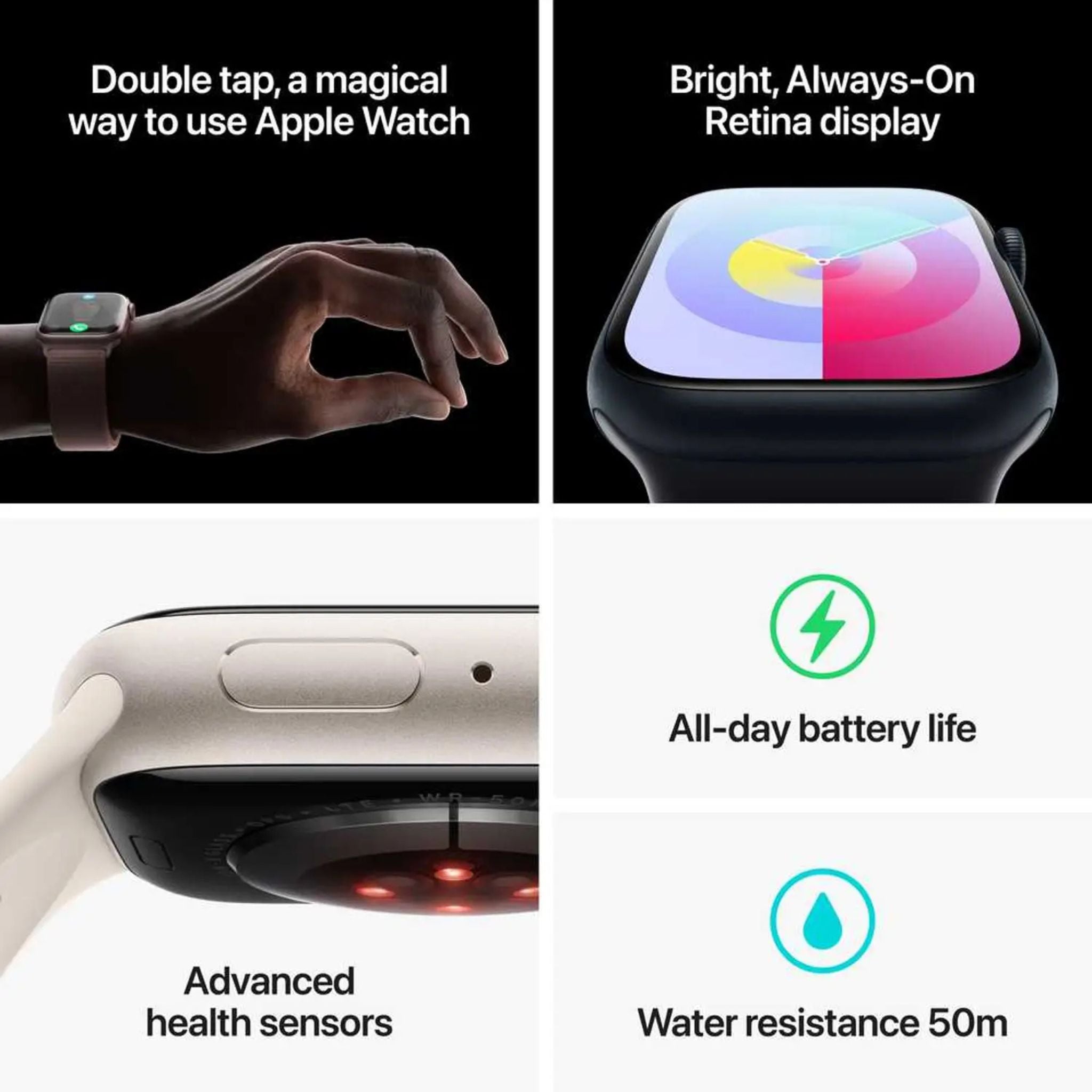 Apple Watch Series 9 GPS 45mm Pink Aluminum Case with Light Pink Sport Loop