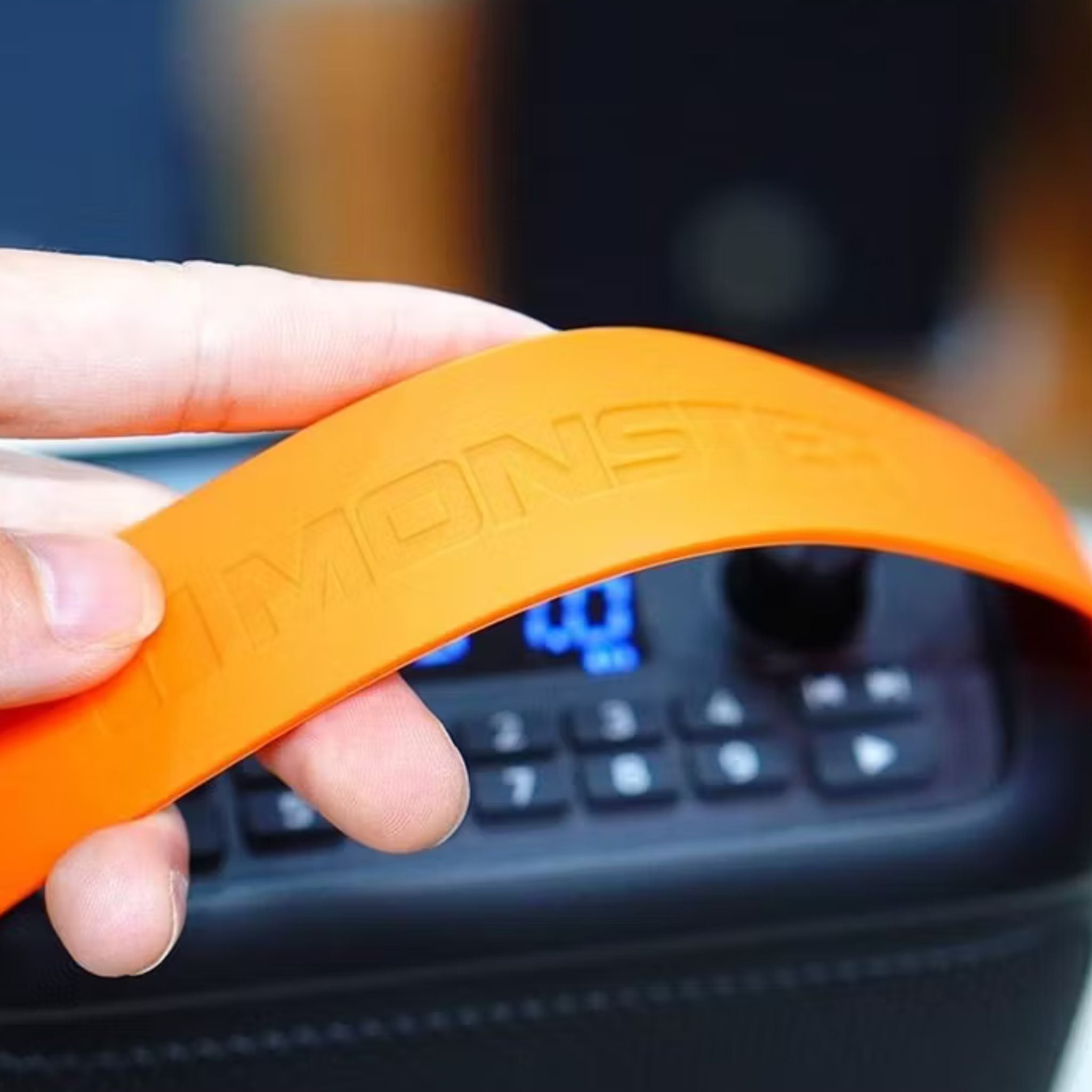 Monster MFS 1 Bluetooth Speaker, Up to 3.5 Hours Charging Time, Bluetooth 5.3, 10m Transmission Range - Black\ Orange