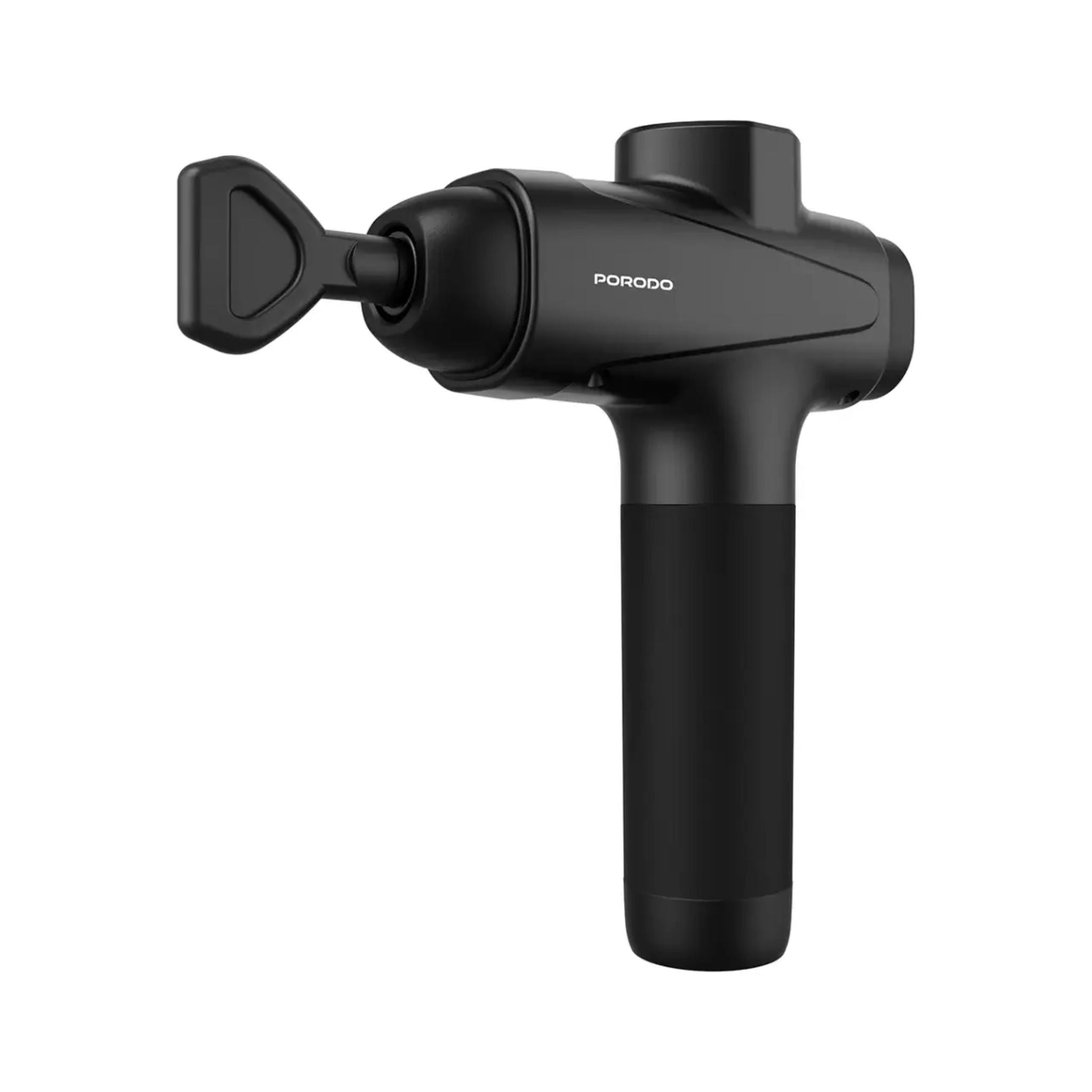 Porodo Multi-Head Deep Tissue Massage Gun with 6 Interchangeable Heads, 30 Speed Levels, LCD Touch Display, Type-C Fast Charging, 1500mAh Battery, Low Noise 55dB