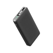 Powerology 10000mAh Power Bank with 70cm Retractable Type-C Cable, LED Display, Lightweight & Portable Design, Fast-Charging, USB-C Input & Output, 2-Device Charging, Patented Design, 22W Power Delivery - Black