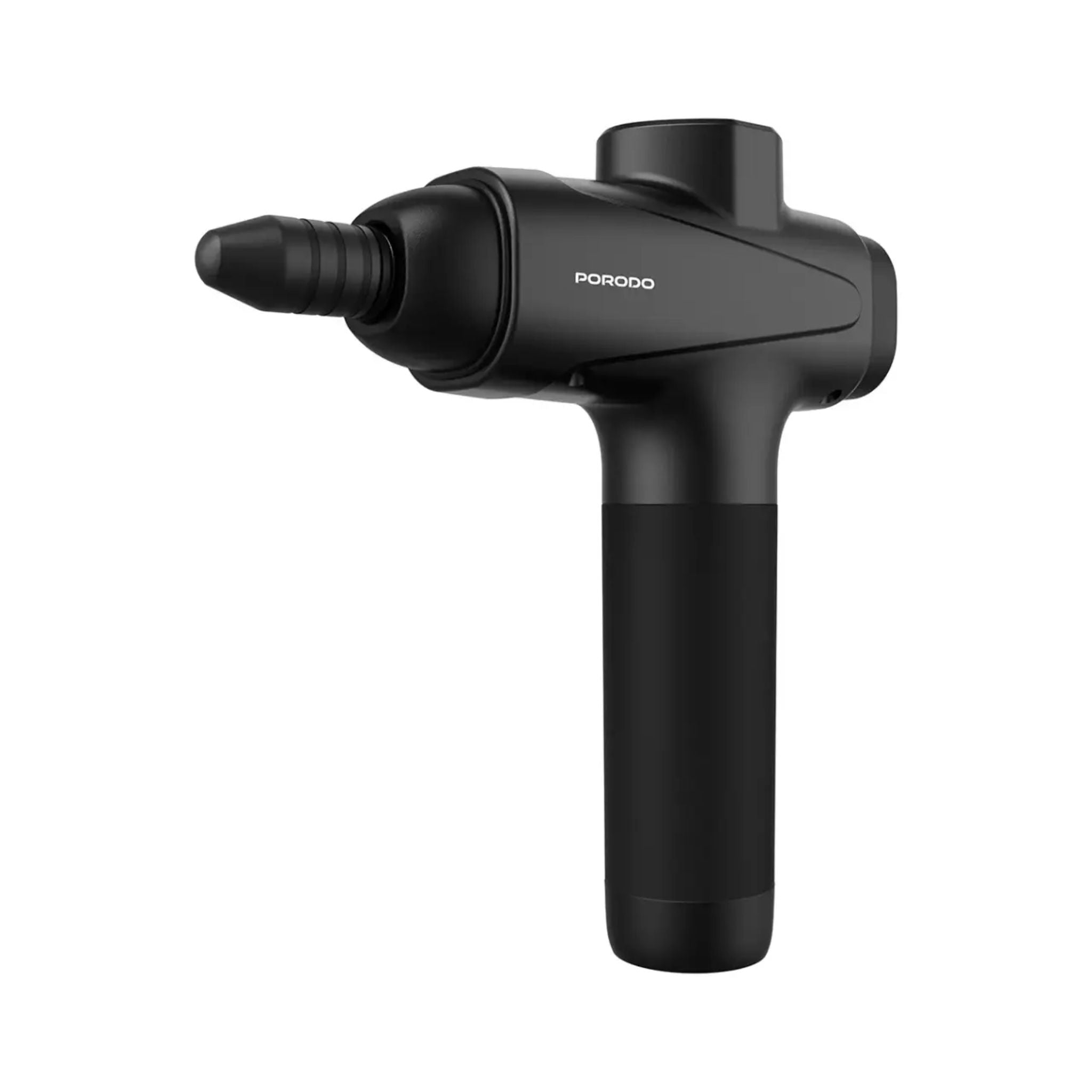 Porodo Multi-Head Deep Tissue Massage Gun with 6 Interchangeable Heads, 30 Speed Levels, LCD Touch Display, Type-C Fast Charging, 1500mAh Battery, Low Noise 55dB