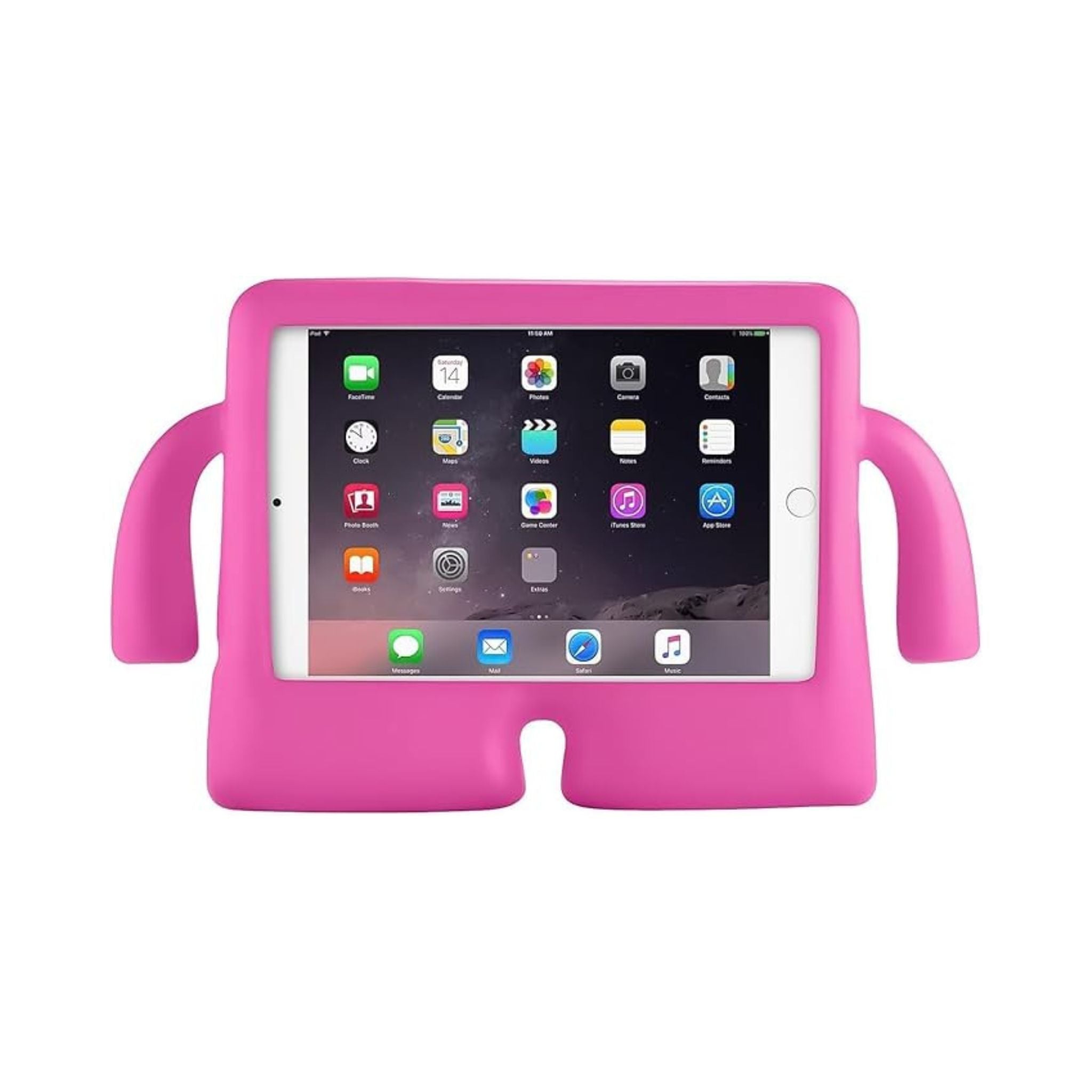 Kids Case Compatible with iPad 6th/5th Generation (9.7 Inch, 2018/2017 Model), iPad Air 2 & 1, iPad Pro 9.7 Inch 2016 Case, Rugged Shockproof Case for Boys Girls -Dark Pink