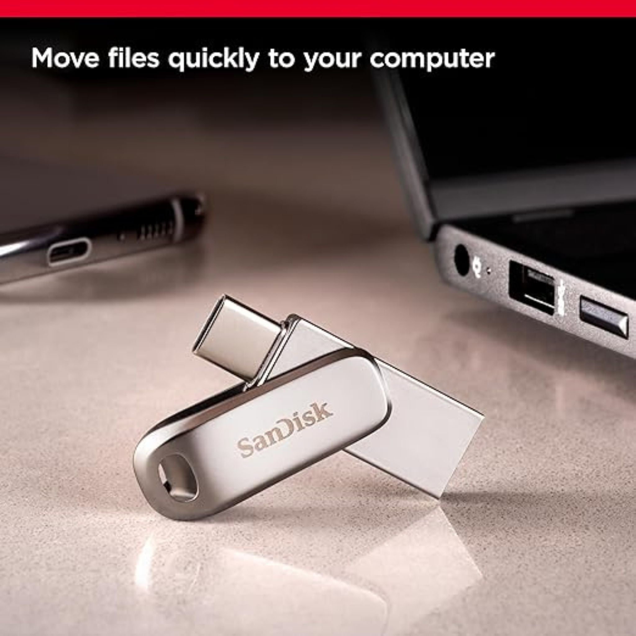 SanDisk Ultra Dual Drive Luxe USB Type-C, 64GB - 150MB/s (SDDDC4-064G-G46)