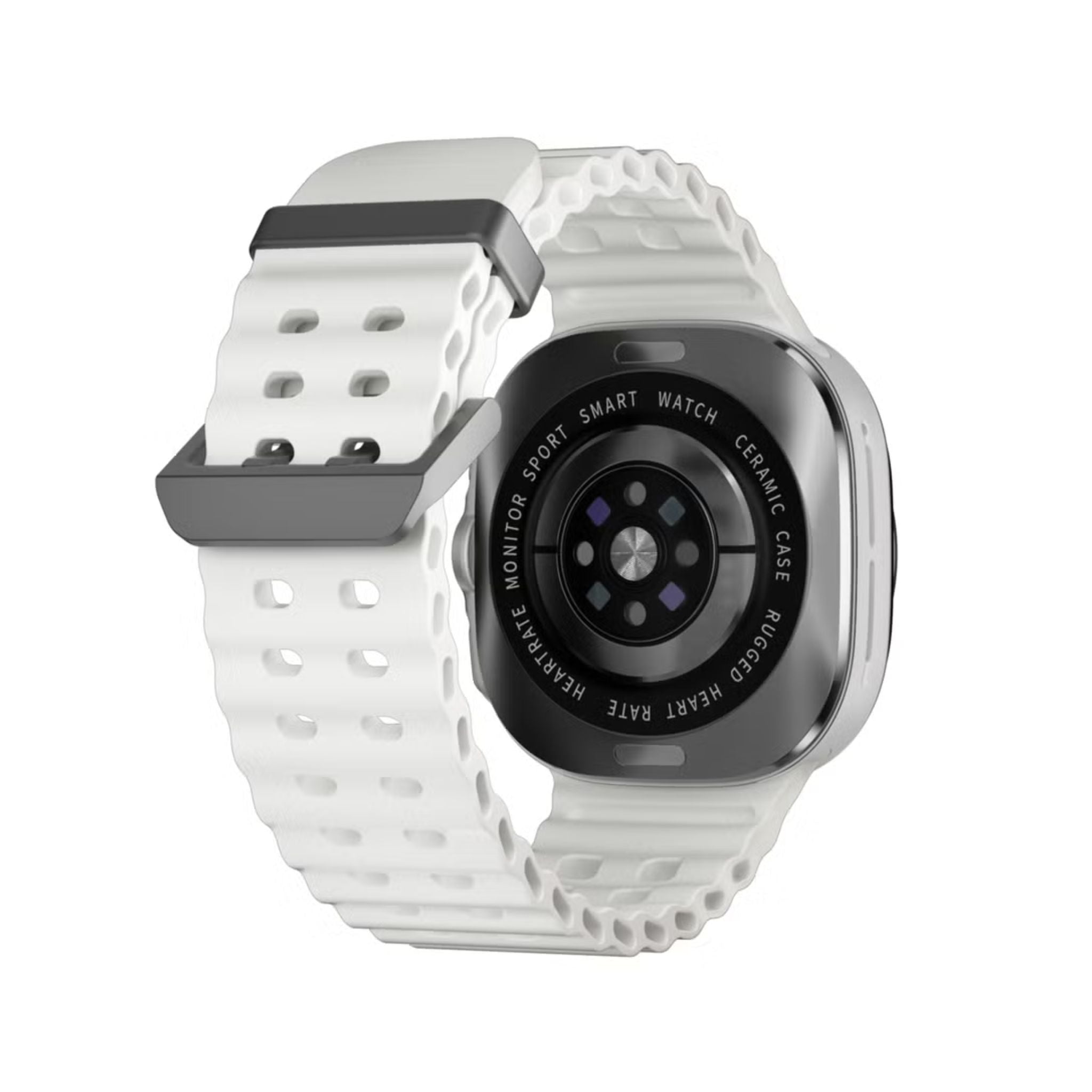 Porodo Voyager Smart Watch 1.43" AMOLED Display 466×466, Bluetooth Calling, Built-In Compass, Rugged Zinc Alloy Design, 400mAh Battery Up to 7 Days, Android & iOS Compatible- Silver
