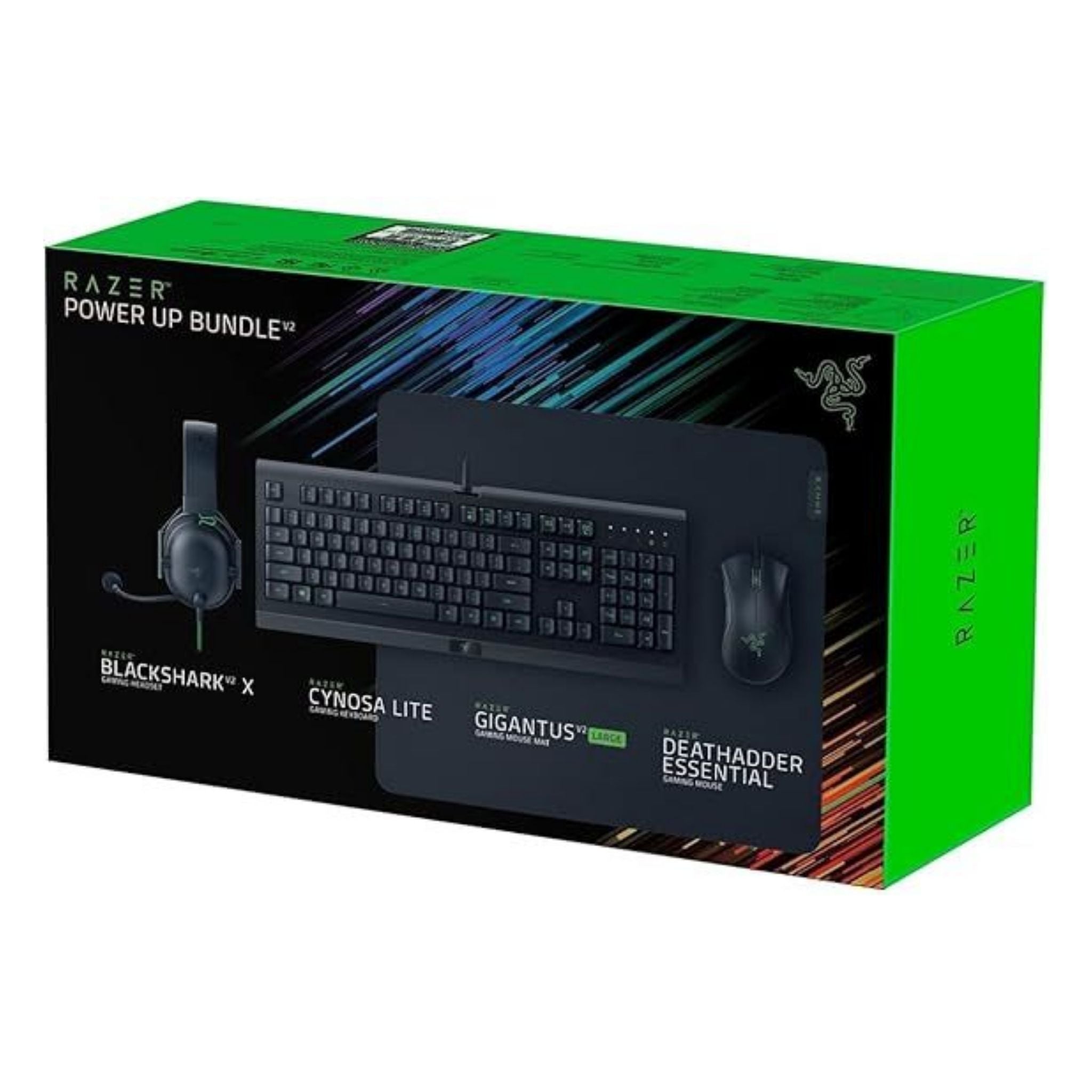Razer Power Up Bundle V2 US Layout Cynosa Lite, Gigantus V2 Large, DeathAdder Essential