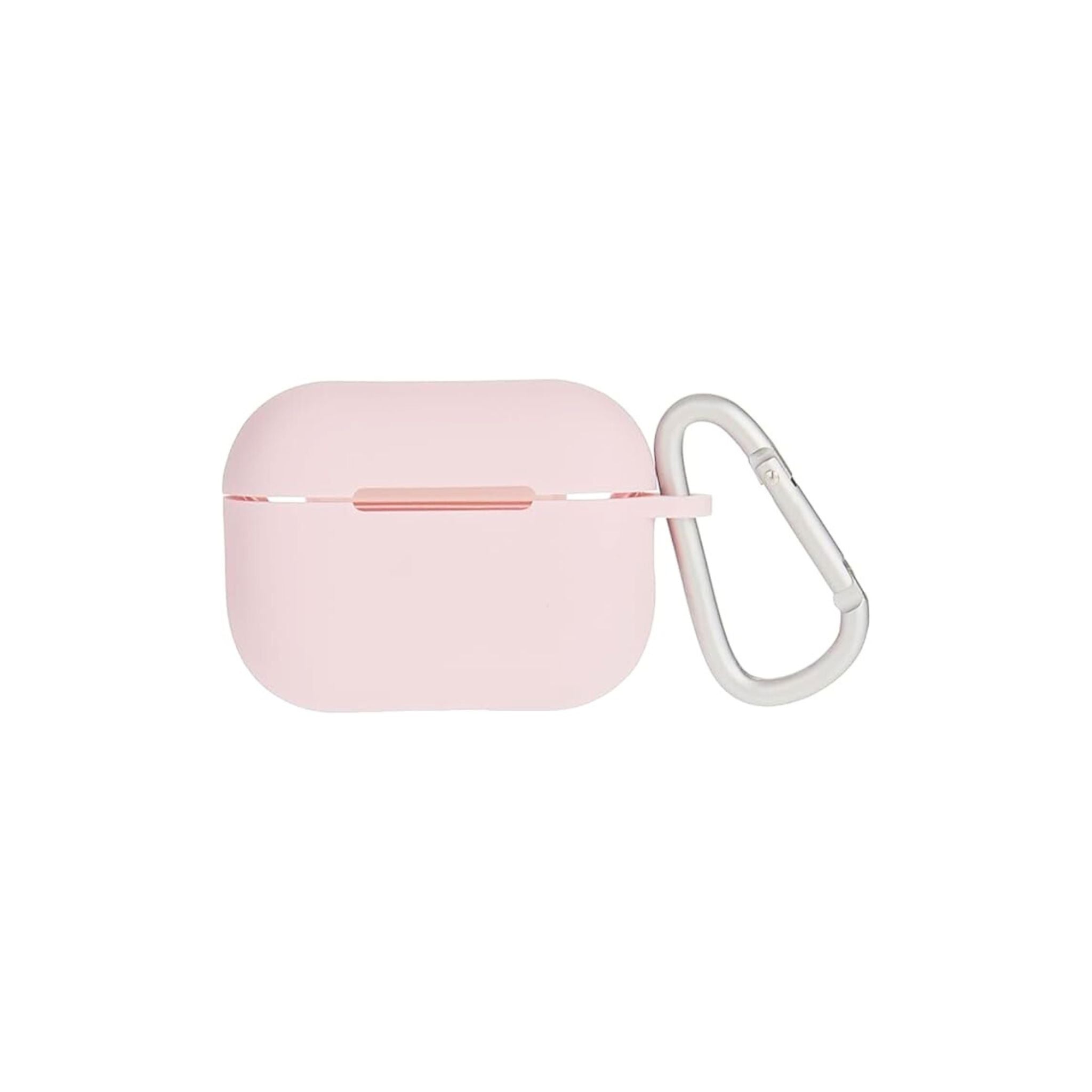 Green Lion Berlin Series Silicone Case for Airpods 4, Metal Carabiner, 360° Full Protection, Shock Absorbent, Skin Friendly Silicone, Washable Material - Pink