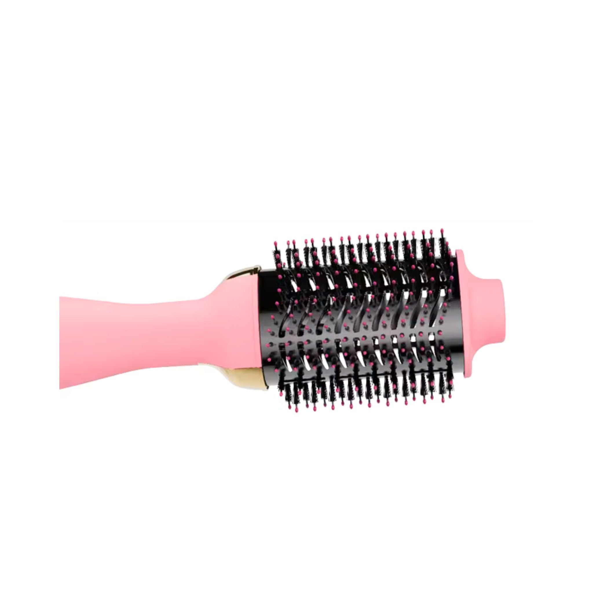 Porodo Shinewhirl Electric Hair Styling Brush with Hair Straightener Brush & Dryer, 3-Pin UK Plug, 1.8m Cord Length, Adjustable Heat Levels, Scalp Massaging Ball Tips, Ergonomic Design - Pink