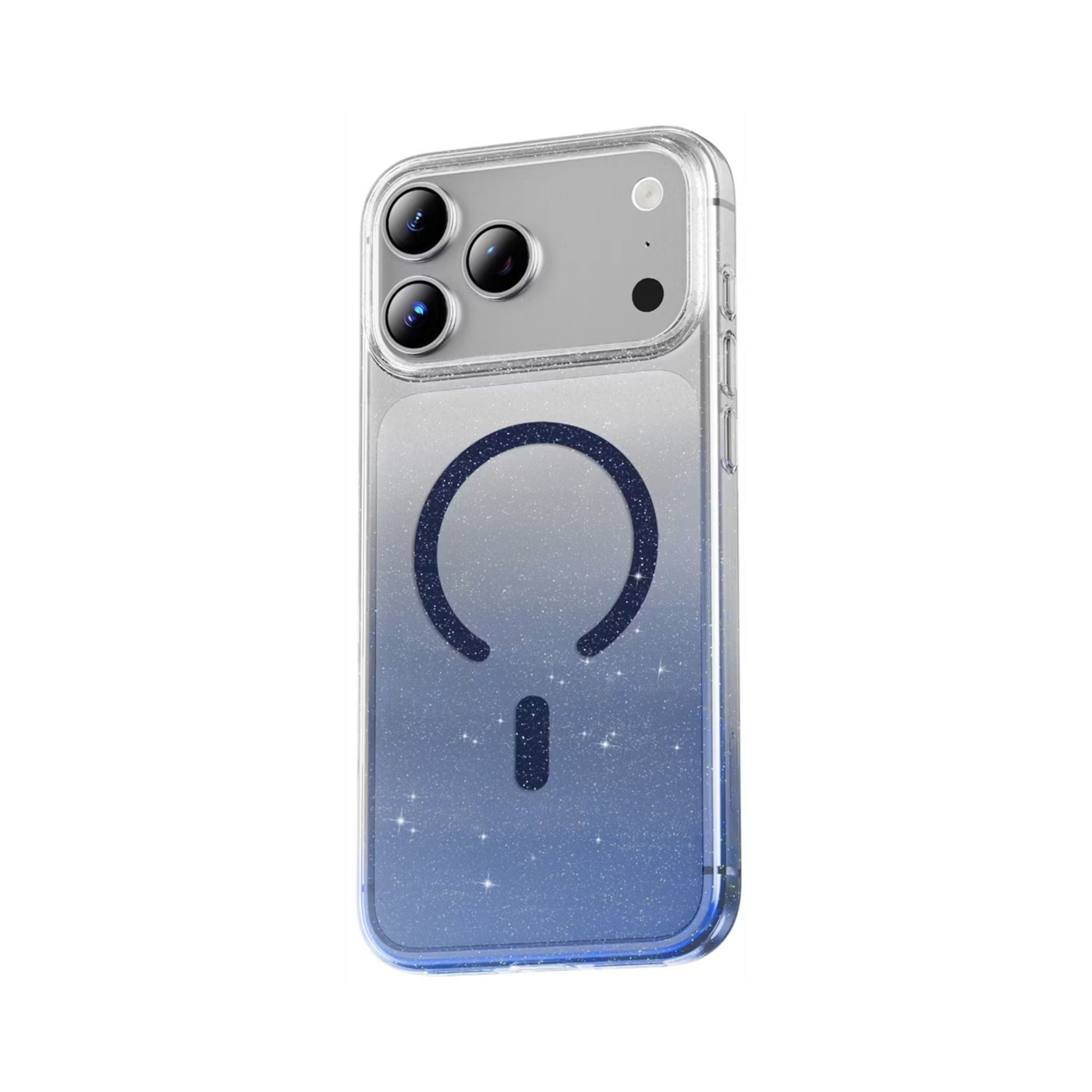 Green Lion Glitter MagSafe Case for iPhone 17 Pro Max, Anti-Fingerprint & Anti-Scratch, Comfortable Grip, Camera Protection, Anti-Yellowing, Ultra-Slim & Lightweight Design - Blue