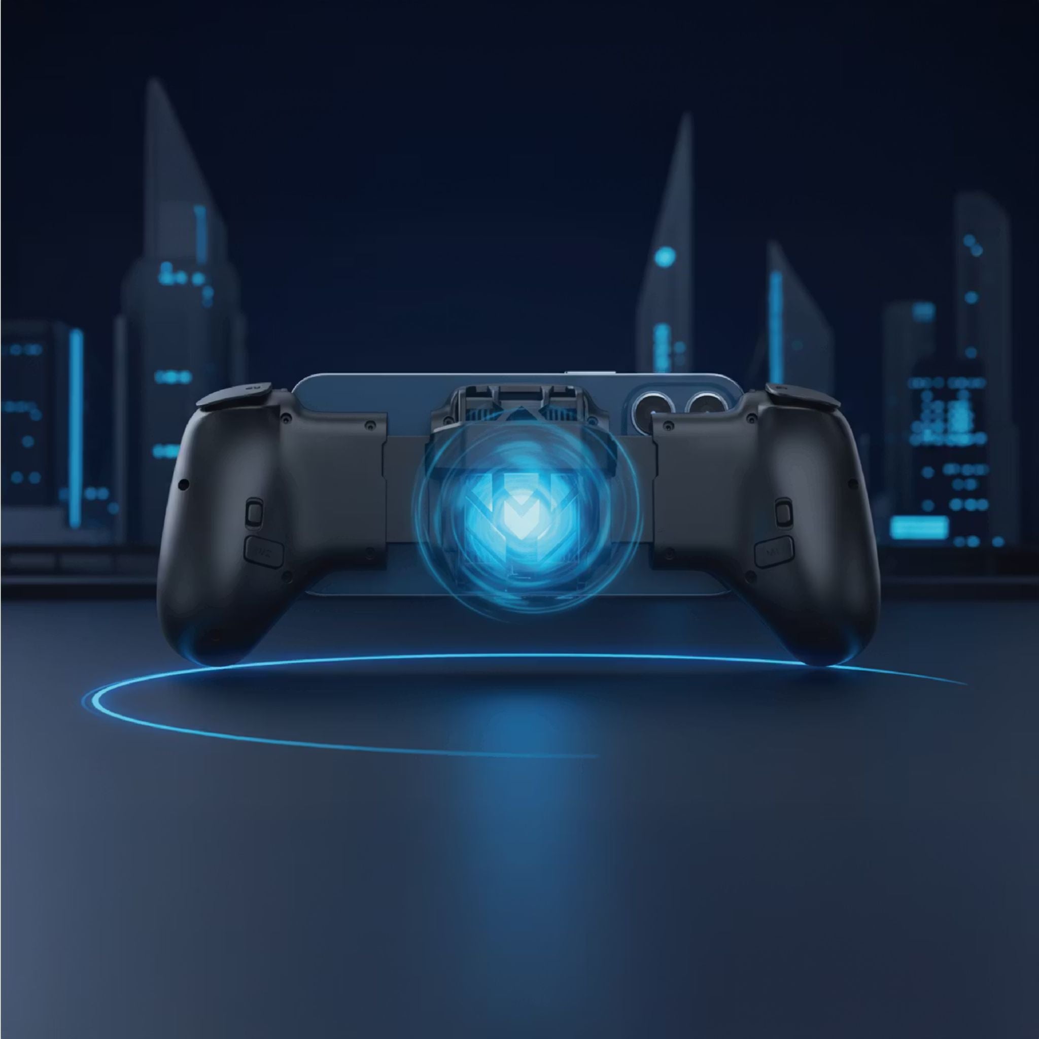 Porodo Gaming Chillcore Coolling Game Controller with Active Cooling System, Customizable Macro Mapping, Multi-Platform, Universal Phone Compatibility, Wireless Connectivity, USB-C Charging Interface - Black
