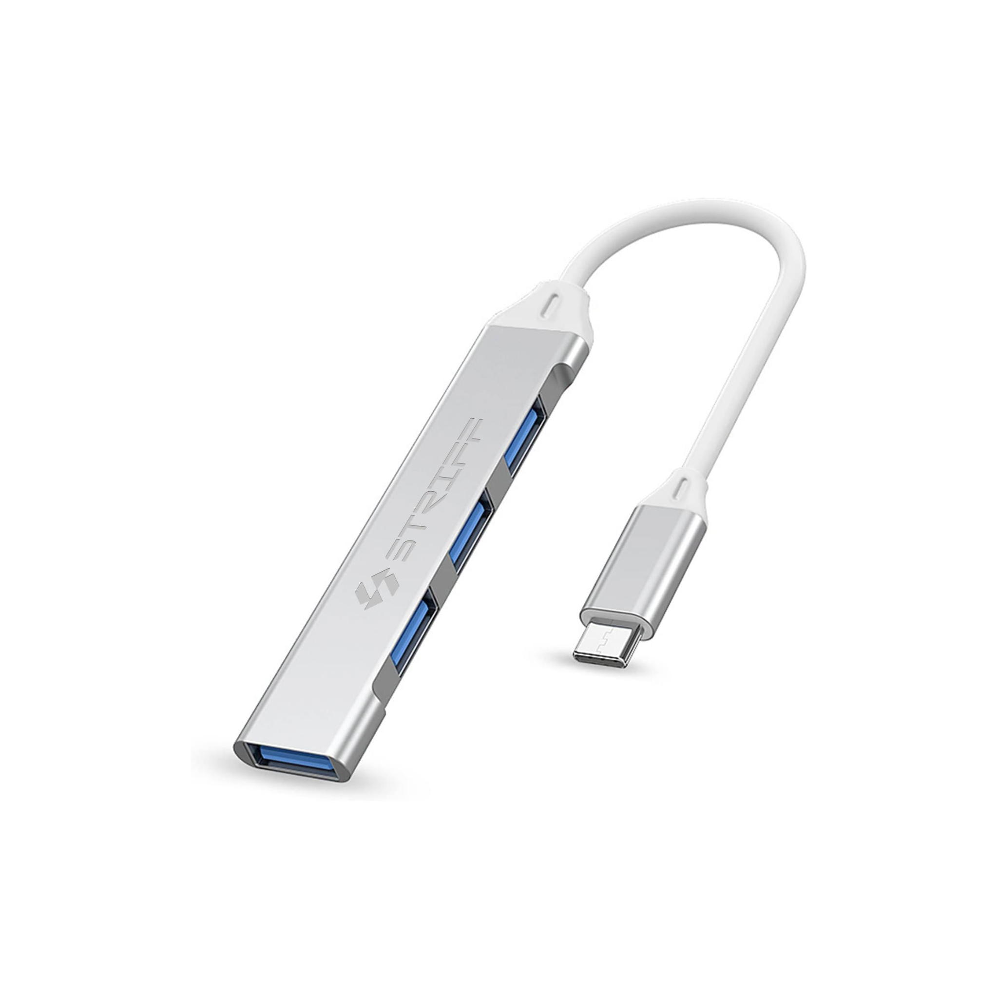 Tingz Type-C Smart Hub (4-in-1) is a USB-C to USB-A Adapter - Silver