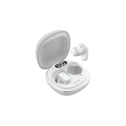 Green Lion Siena True Wireless Earbuds, Multi-Function Touch, LED Digital Display, IPX5 Water Resistance, Environmental Noise Cancellation, 6 Hours Play Time, Bluetooth 5.4 Version - White