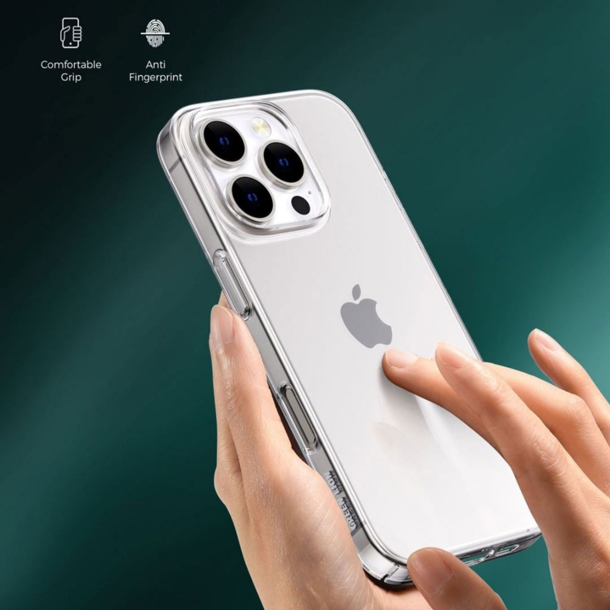 Green Lion Delgado PC Case for iPhone 16 Pro Max - Clear