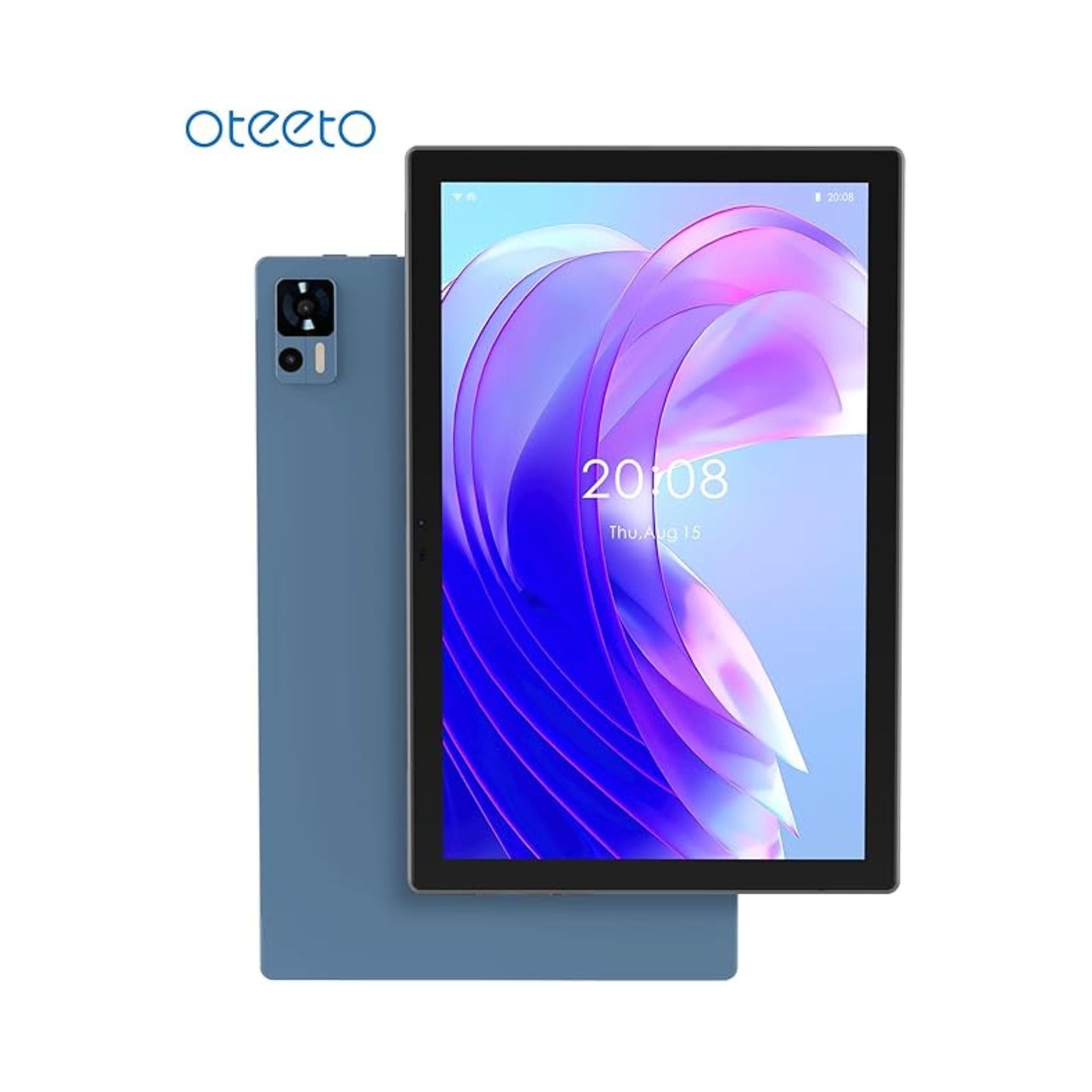 OTEETO Tab 16 10.1" IPS LCD Display, Octa-Core 2.0GHz Processor, Android 14, 4G Connectivity, 6000mAh Battery, 12GB RAM + 512GB Storage, 8MP Front + 13MP Rear Camera, Includes Keyboard & Touch Pen