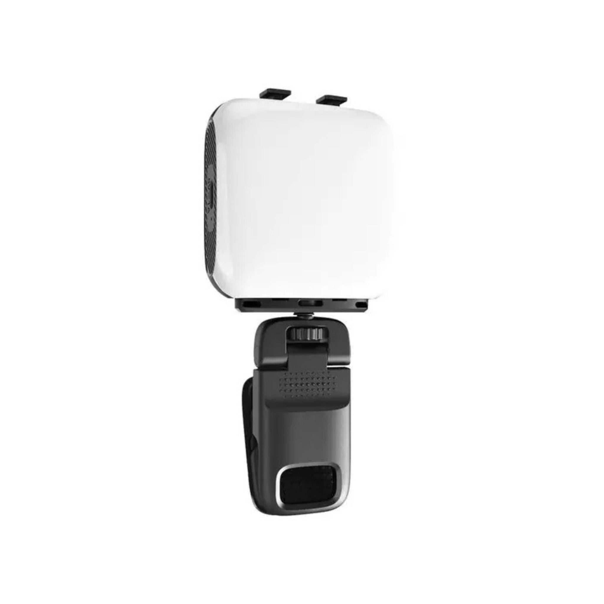 Porodo Lifestyle Clip-On Fill Light with 3 Color Temperatures, 1000mAh Battery Capacity, Up to 24 Hours Working Time, 3 RGB Lights, Wide Compatibility, 4W Power - Black
