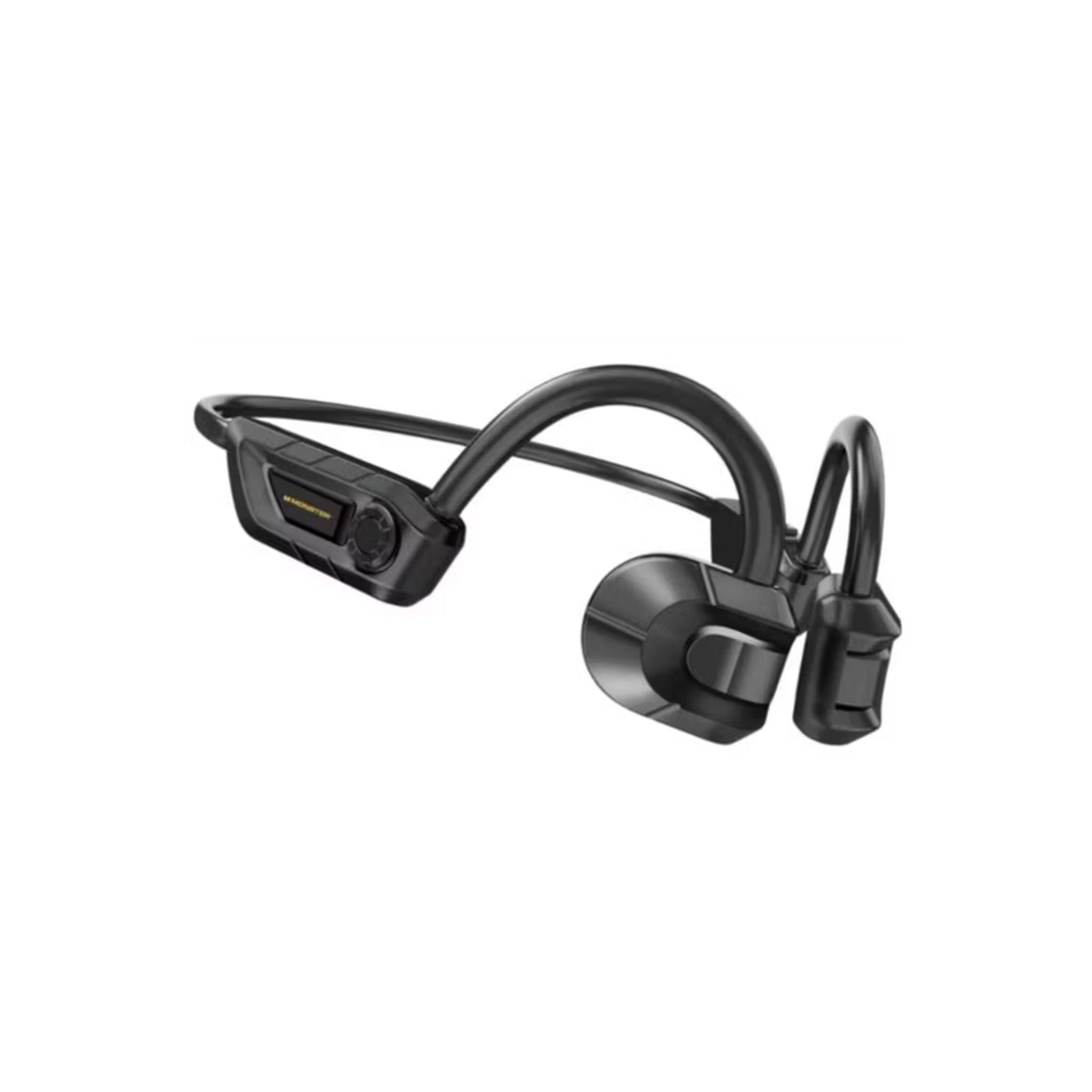 Monster Open Ear BC200 Bone Conduction Headphones, Build-in Microphone, Type-C Charging Port, Up to 8 Hours Battery Life - Black