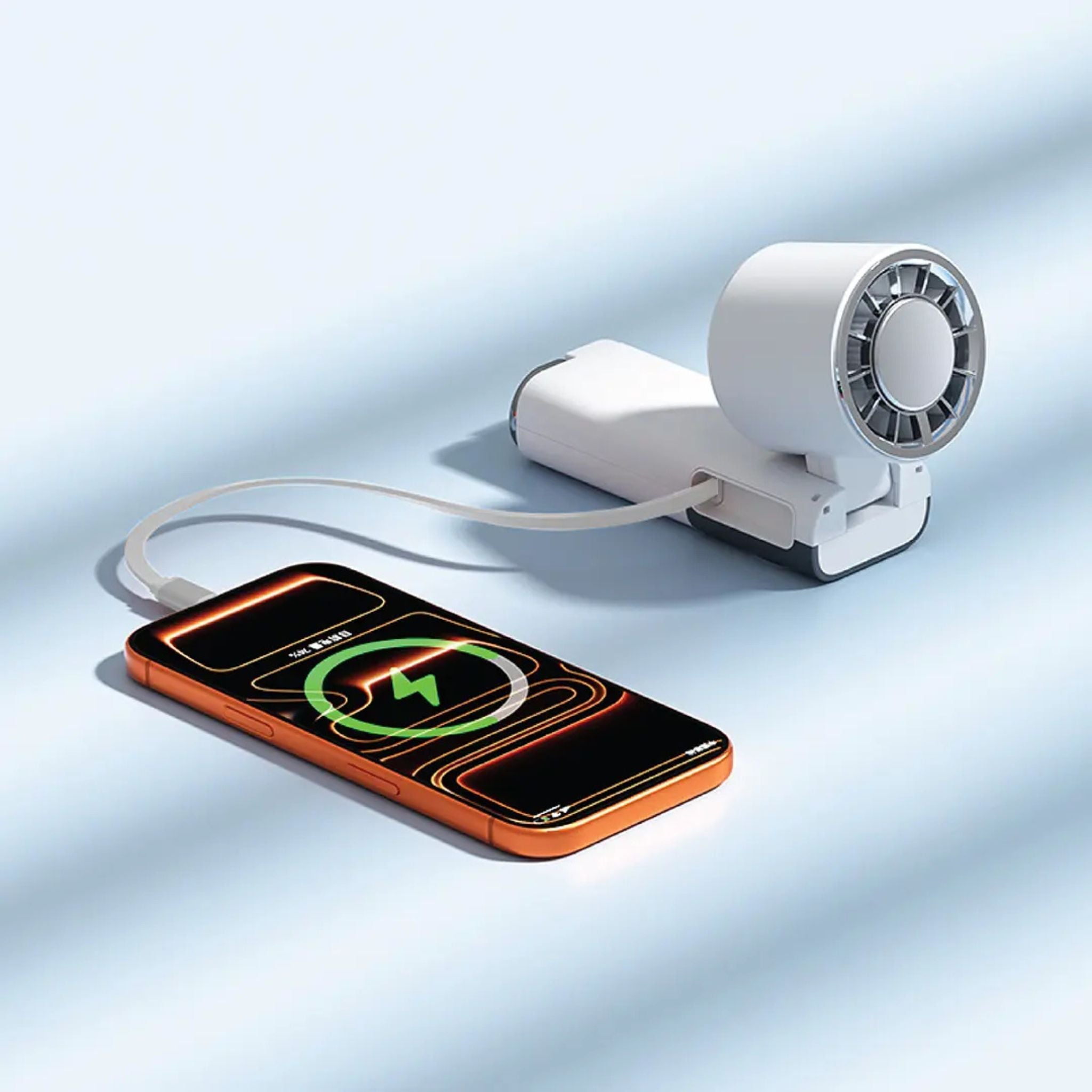 Green Lion Power Wind Portable Fan Instant Cooling with 3600mAh Power Bank and USB-C Charging