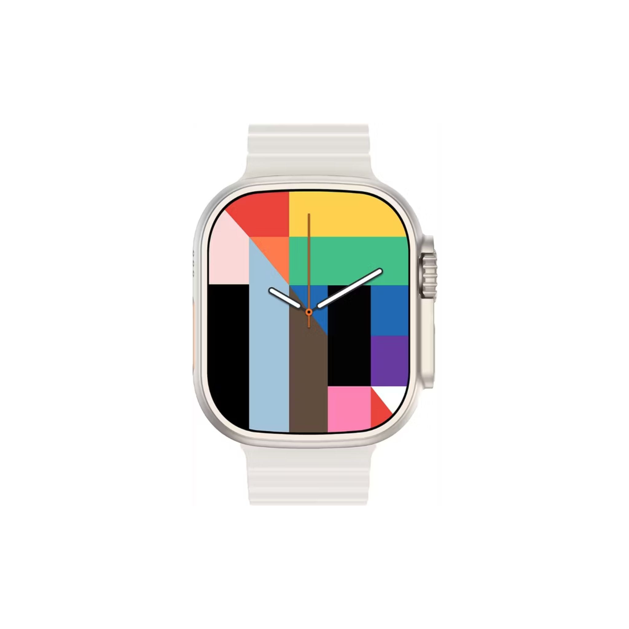 Green Lion Communicate Ultra Smart Watch with 1.85" Amoled Screen Dispaly, 280mAh Battery Capacity, Wireless Charging, AI Voice Assistant, 125 MB Flash Storage, 3-5 Days Working Time - Silver