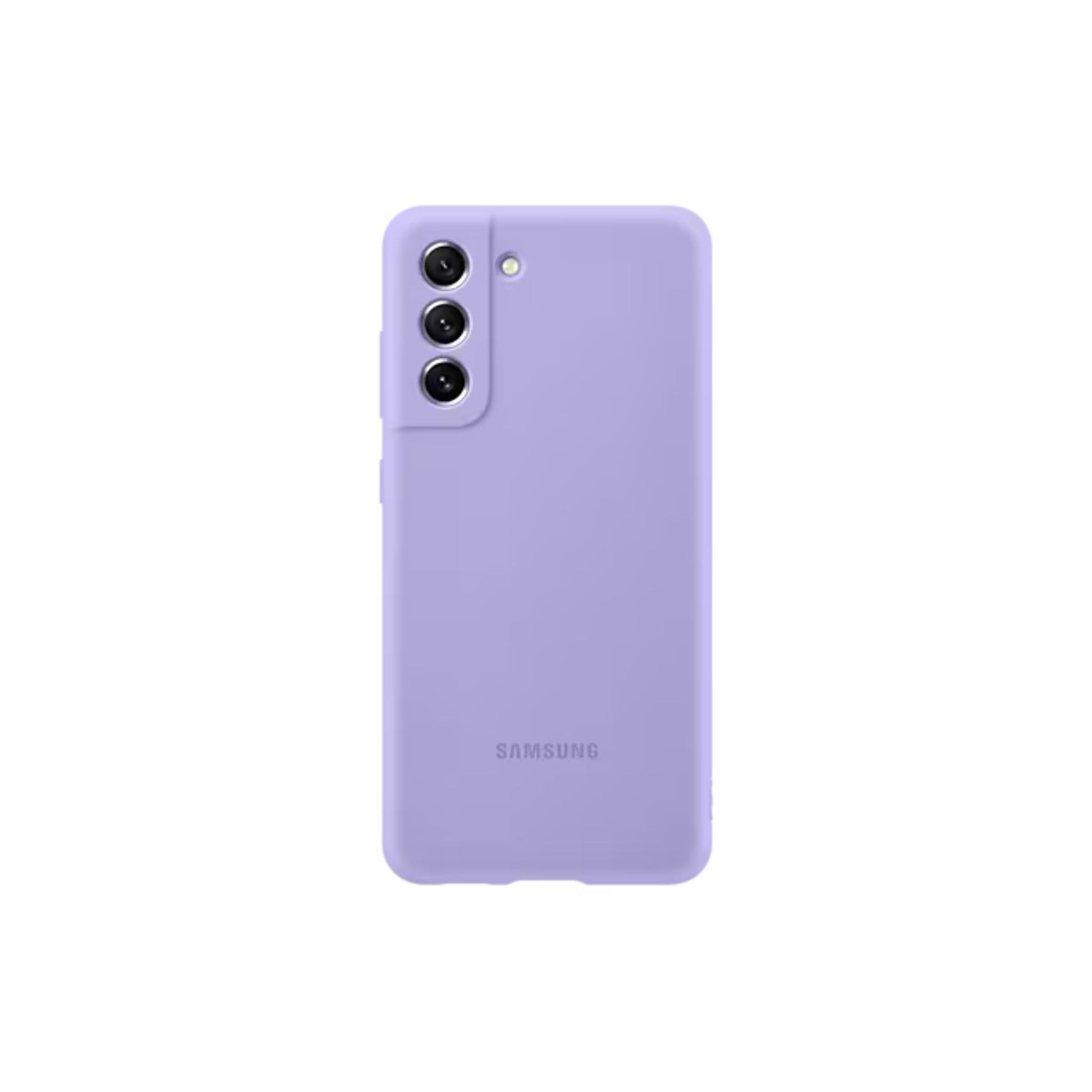 Purple phone case with Samsung logo on a white background