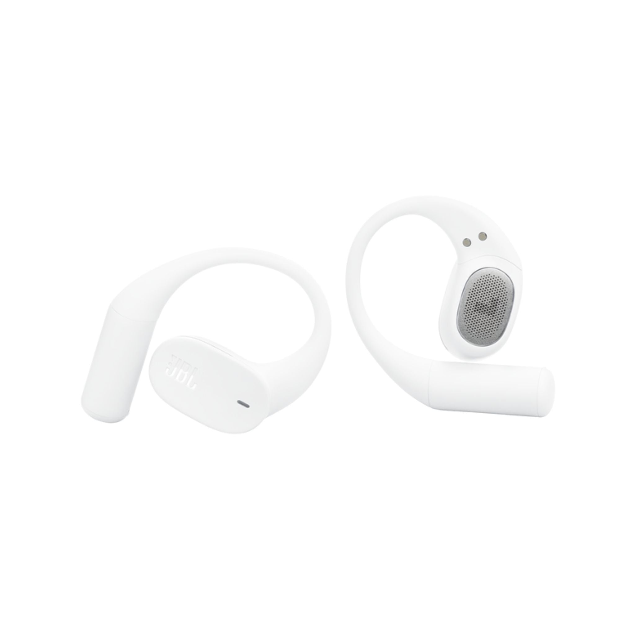JBL Sense Lite Wireless Earbuds with Open Design and Ear Hook, JBL OpenSound Air Conduction Technology, 32 Hours Operation, Water & Dust Resistant IP54- White