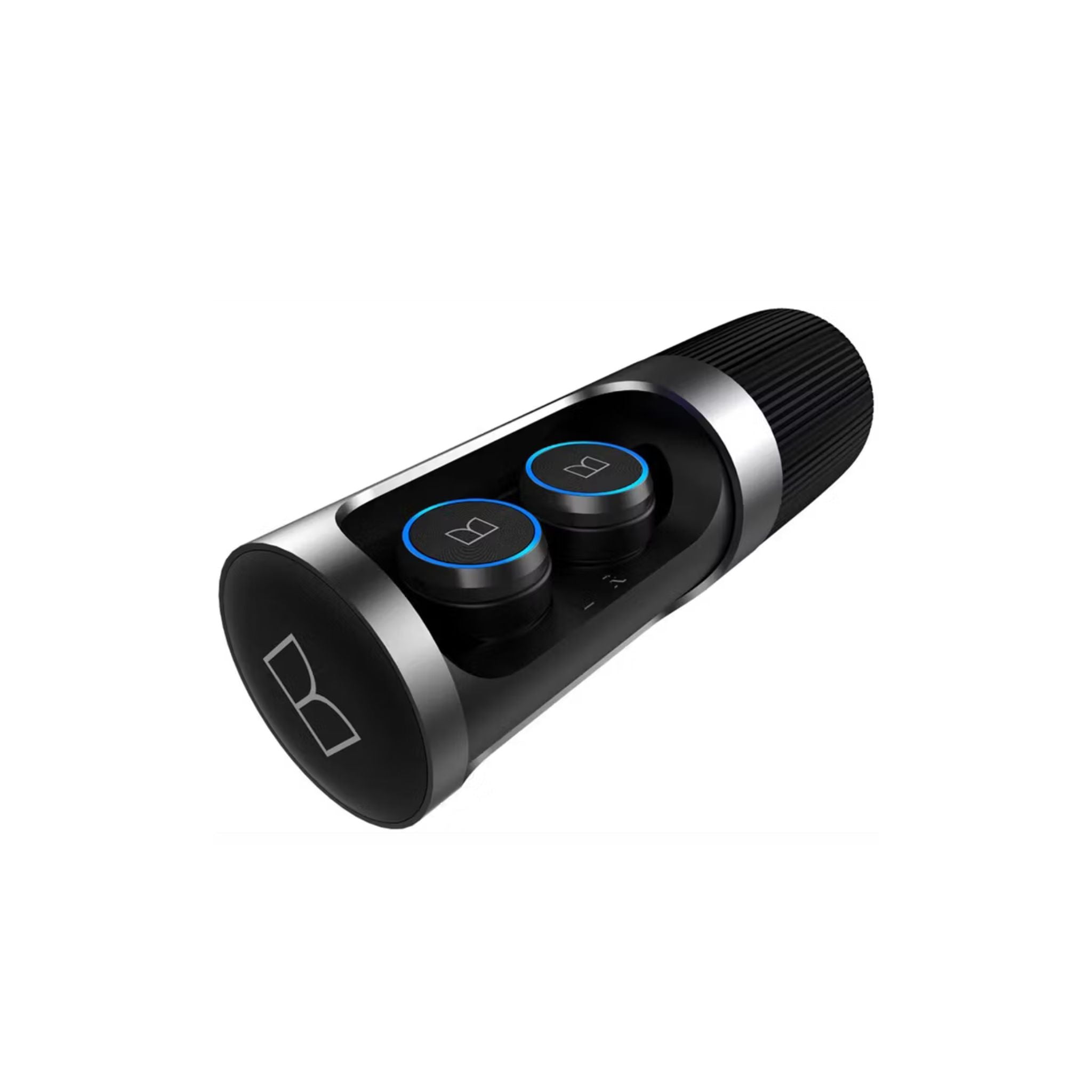 Monster Clarity 101 AirLinks Wireless Earbuds, Bluetooth Version 5.0, Type-C Charging Port, 360° Rotatable Charging Case, Touch Control, 60 Hours Battery Life - Black