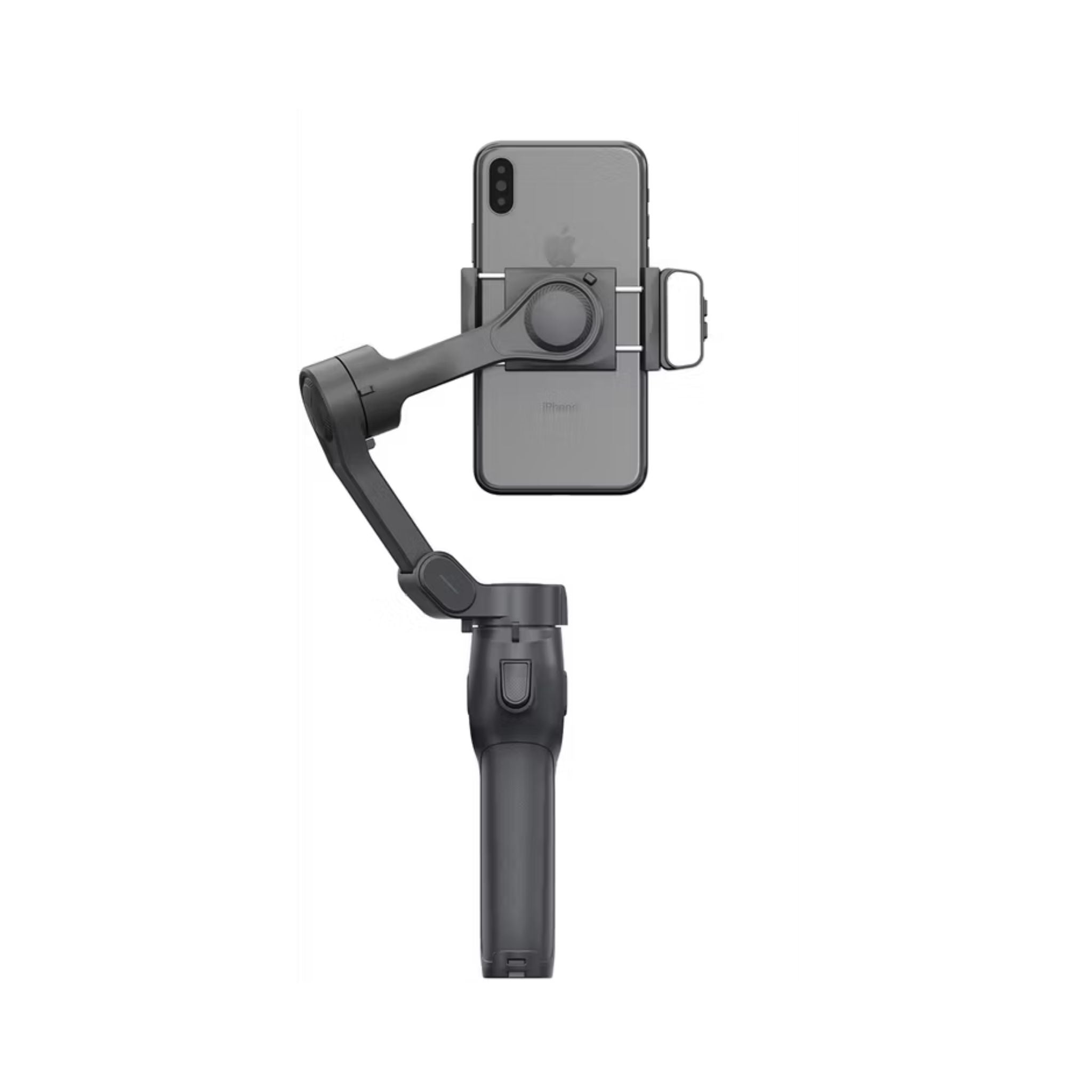 Porodo 3-Axis Gimbal with Stabilizer Magnetic Fill Light, Smart Live Tracking, Long Battery Life, One-Key Angle Switch, 780 Minutes Working Time - Black