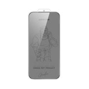 Green Lion Diego Pet Privacy 3D Full Curved Glass for iPhone 17 Pro Max, Anti-Broken Soft Edge, 9H Item Hardness, Crystal Clear, Privacy Protection, Anti-Fingerprint, Anti-Scratch, Oleophobic Coating, Air Bubble Prevention, Ultra-Thin - Black