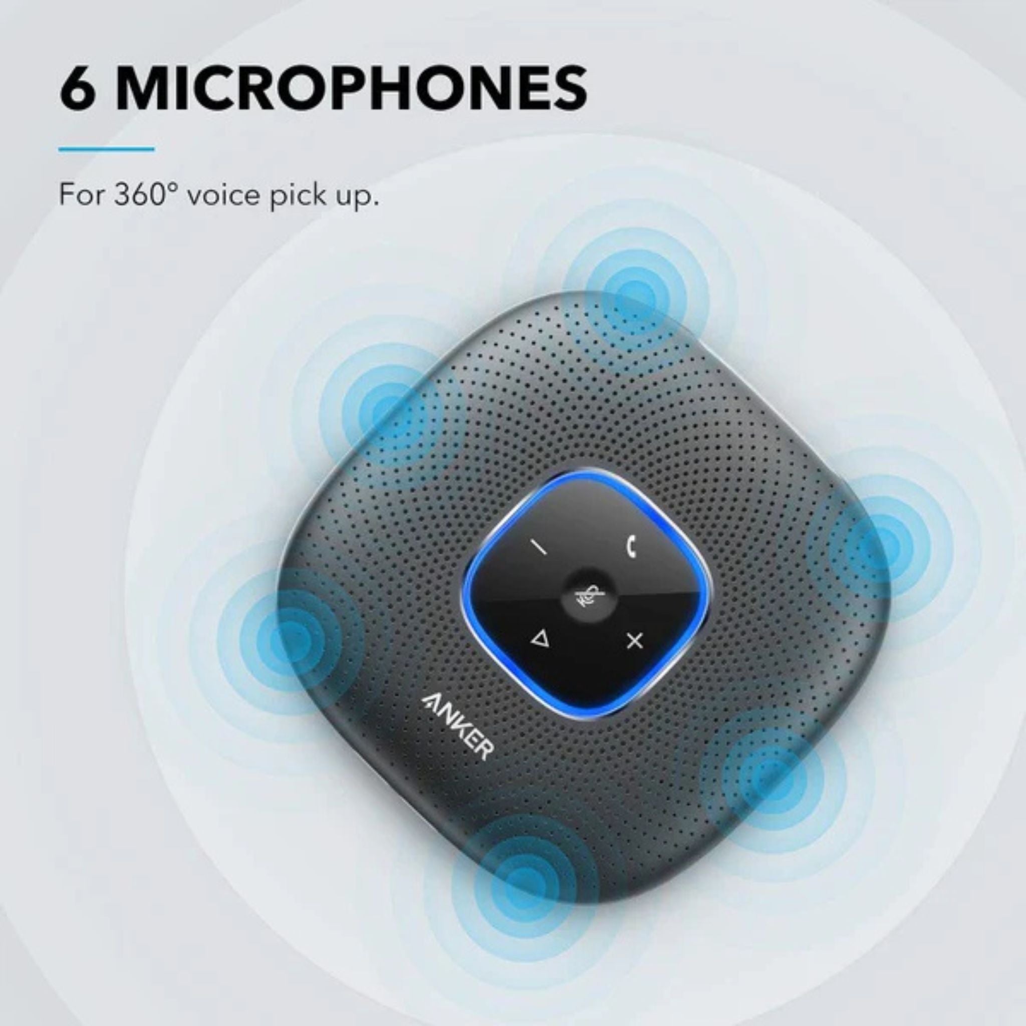 ANKER PowerConf/Bluetooth Or USB Speakerphone- Black