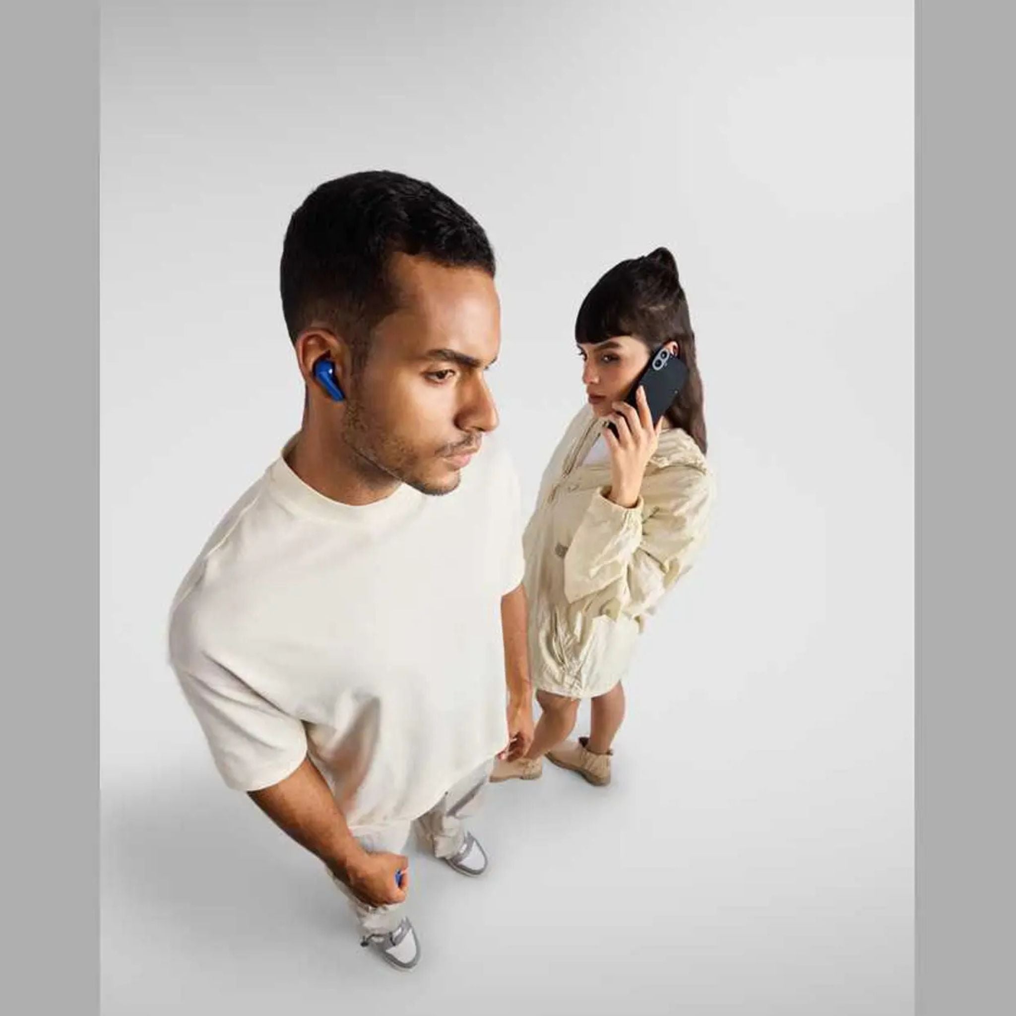 CMF by Nothing  Buds Pro 2 True Wireless With Clear Voice Technology 2.0, 50 dB Smart Active Noise Cancellation, Spatial Audio Effect, IP55_Blue