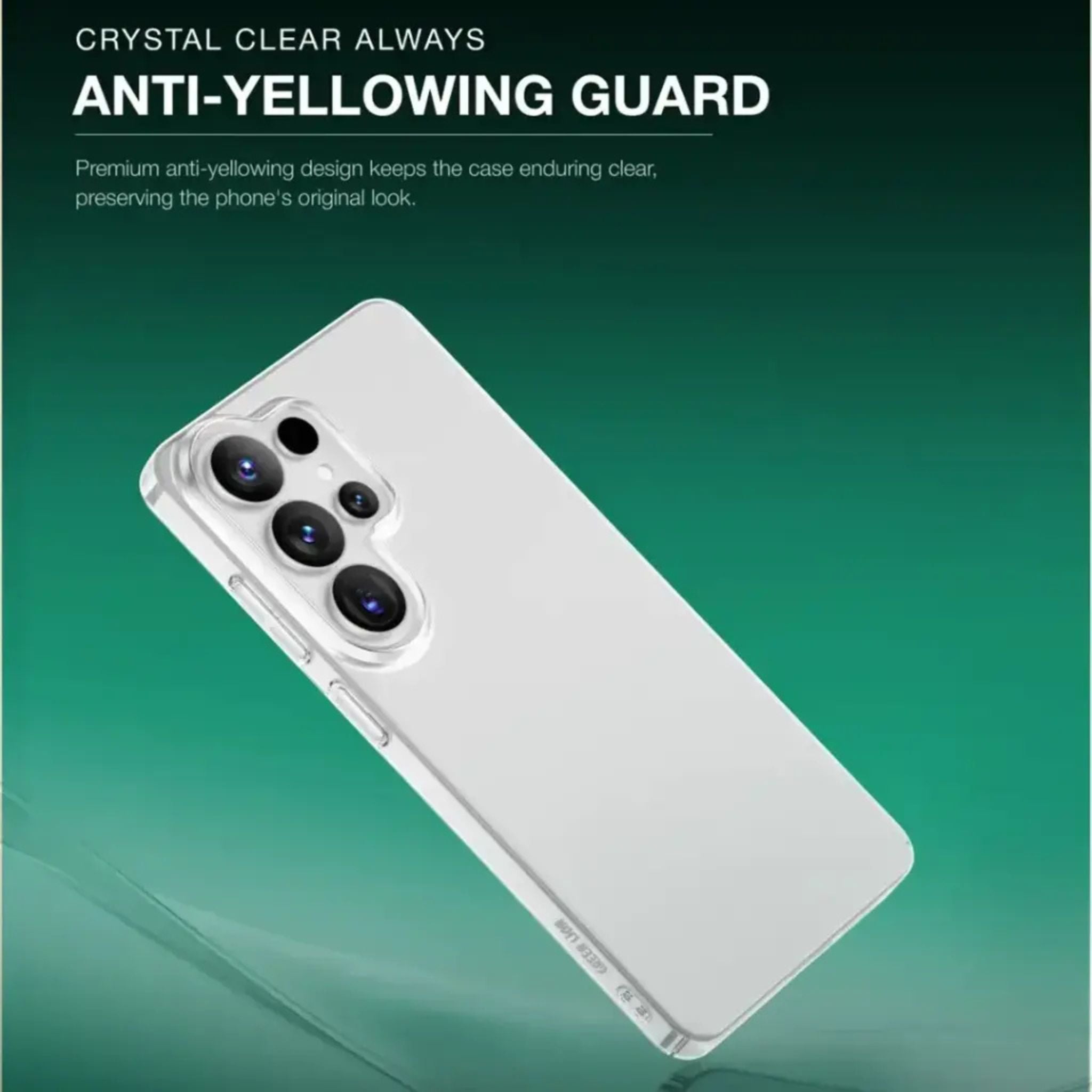 Green Lion Delgado PC Case for S26 Ultra – Ultra Slim & Lightweight, Anti-Scratch, Anti-Fingerprint, Anti-Yellowing, Camera Protection, Comfortable Grip with High-Stiffness Durable Construction and Anti-Microbial Coating – Clear