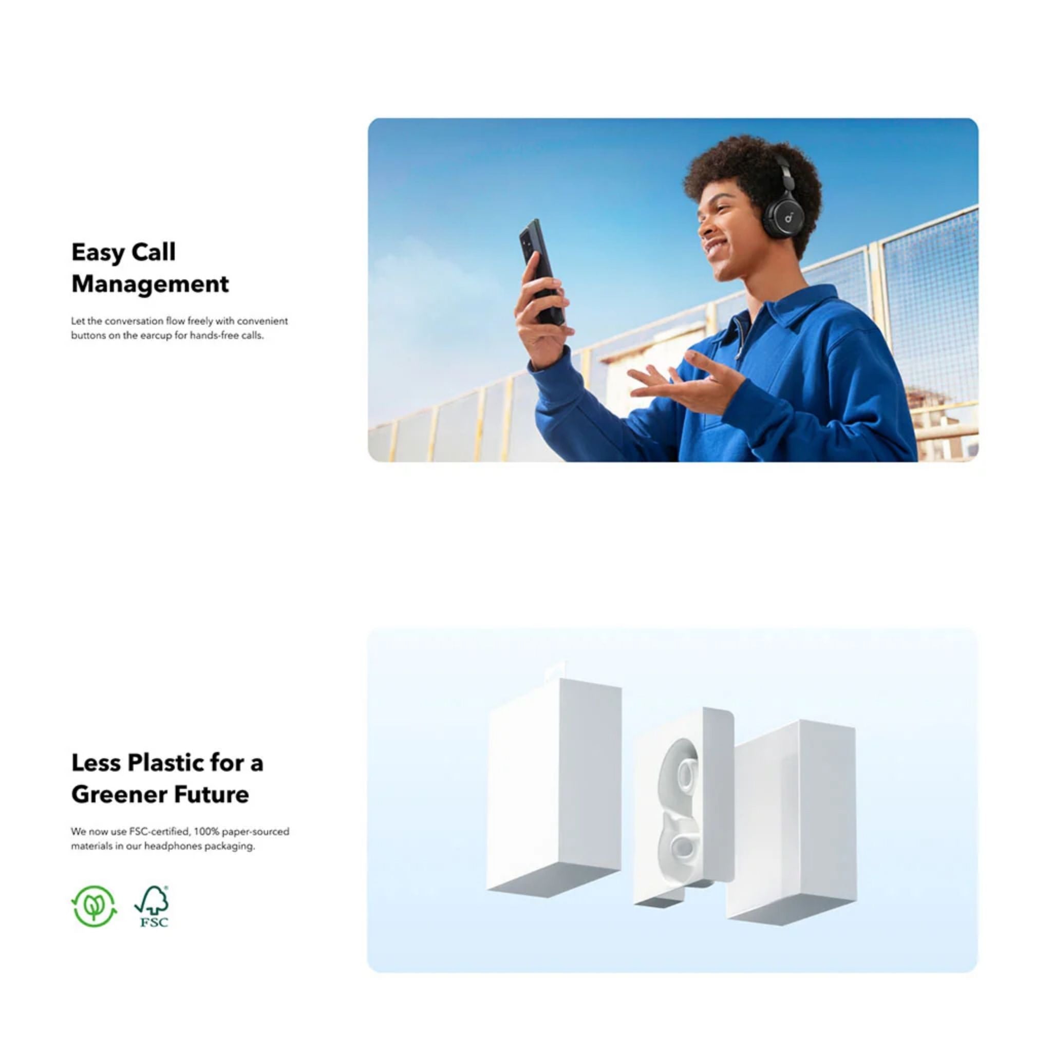 H30i Wireless Over-Ear Headphones – 70H Battery Bluetooth Ultra-Light App Customizable EQ White - Soundcore by Anker